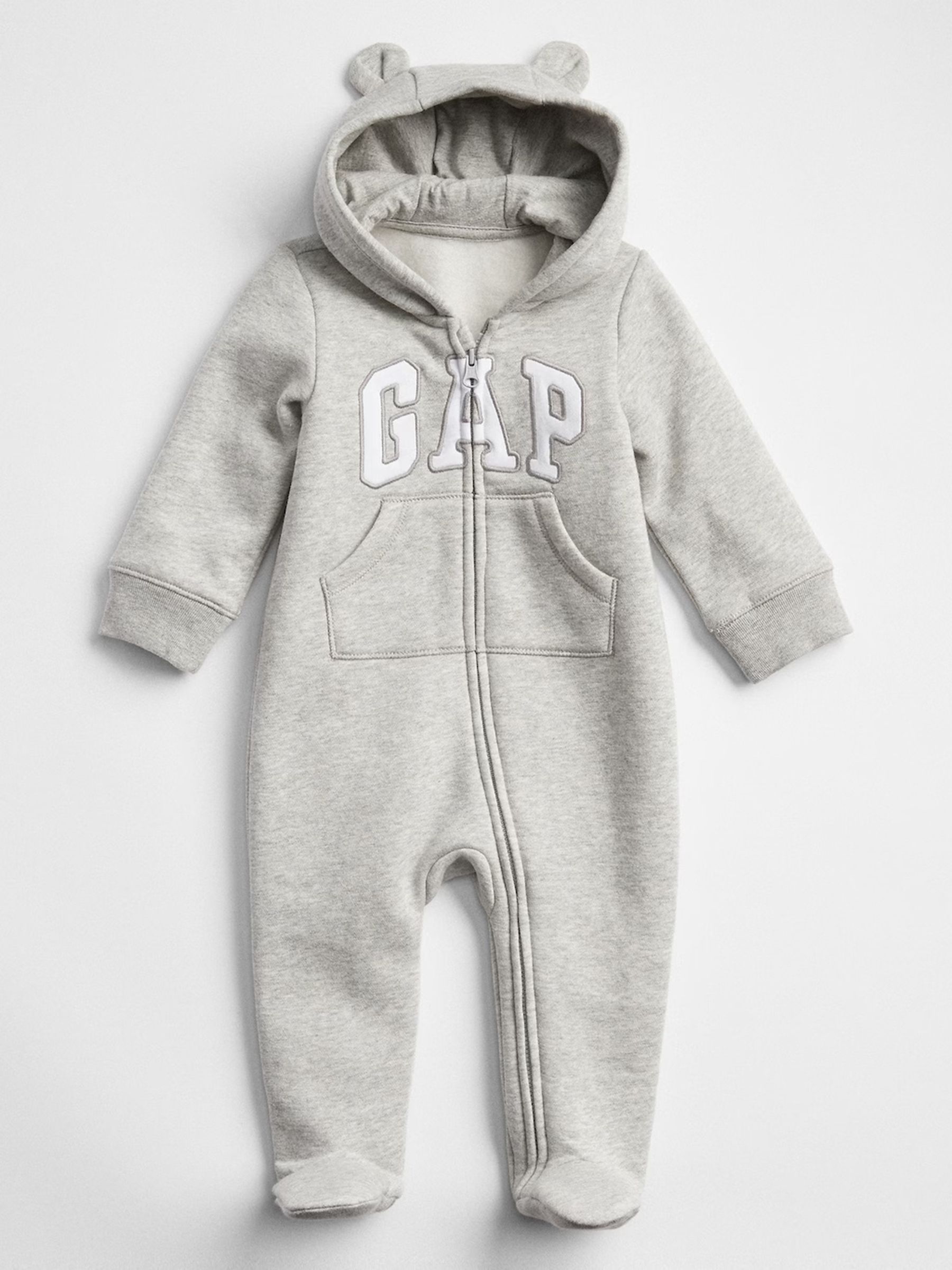 Grey Baby Logo One-Piece - Image 1 of 1