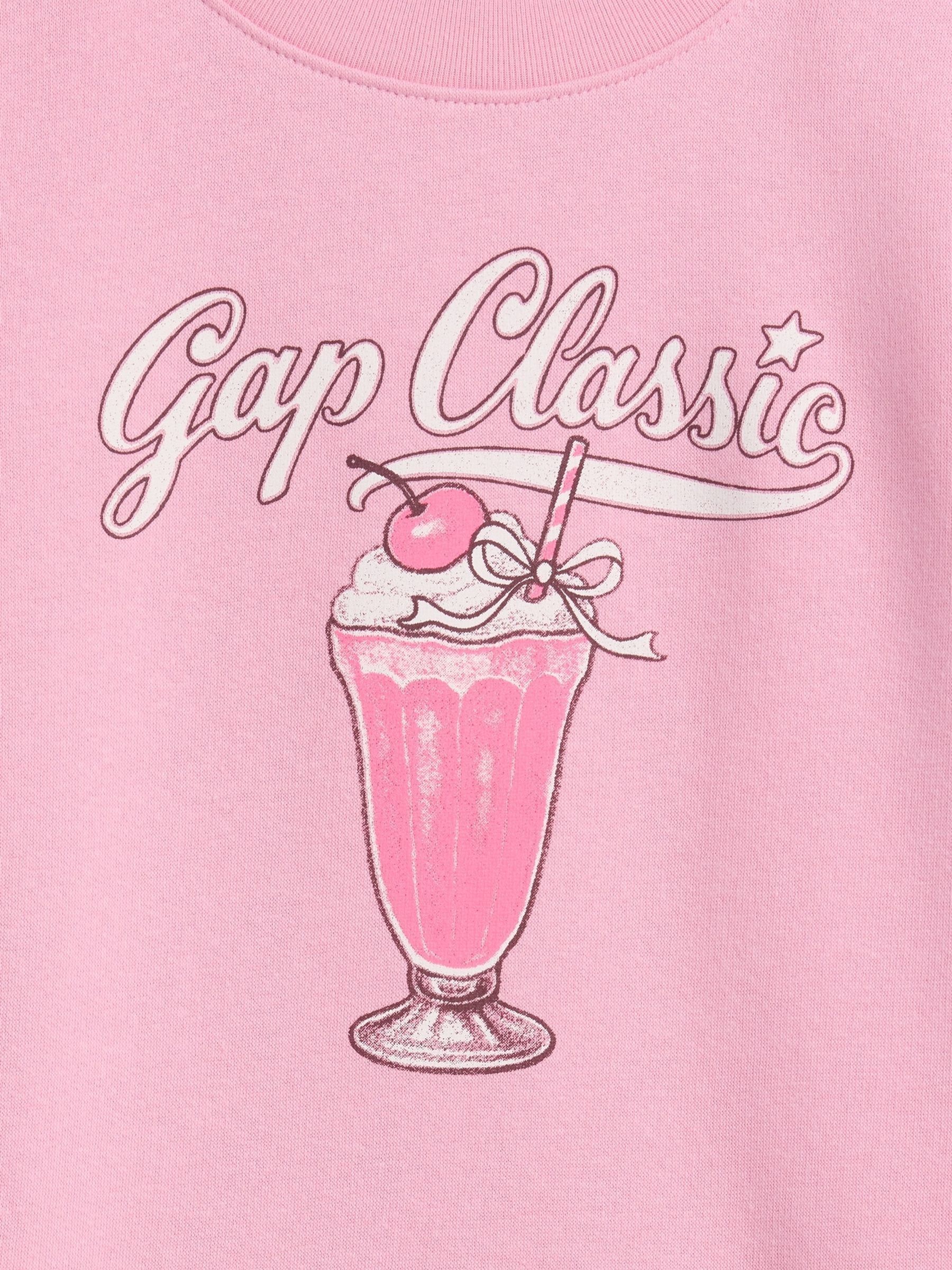 Pink Crew Neck Graphic Sweatshirt - Image 3 of 3 Pink Crew Neck Graphic Sweatshirt - Image 3 of 3