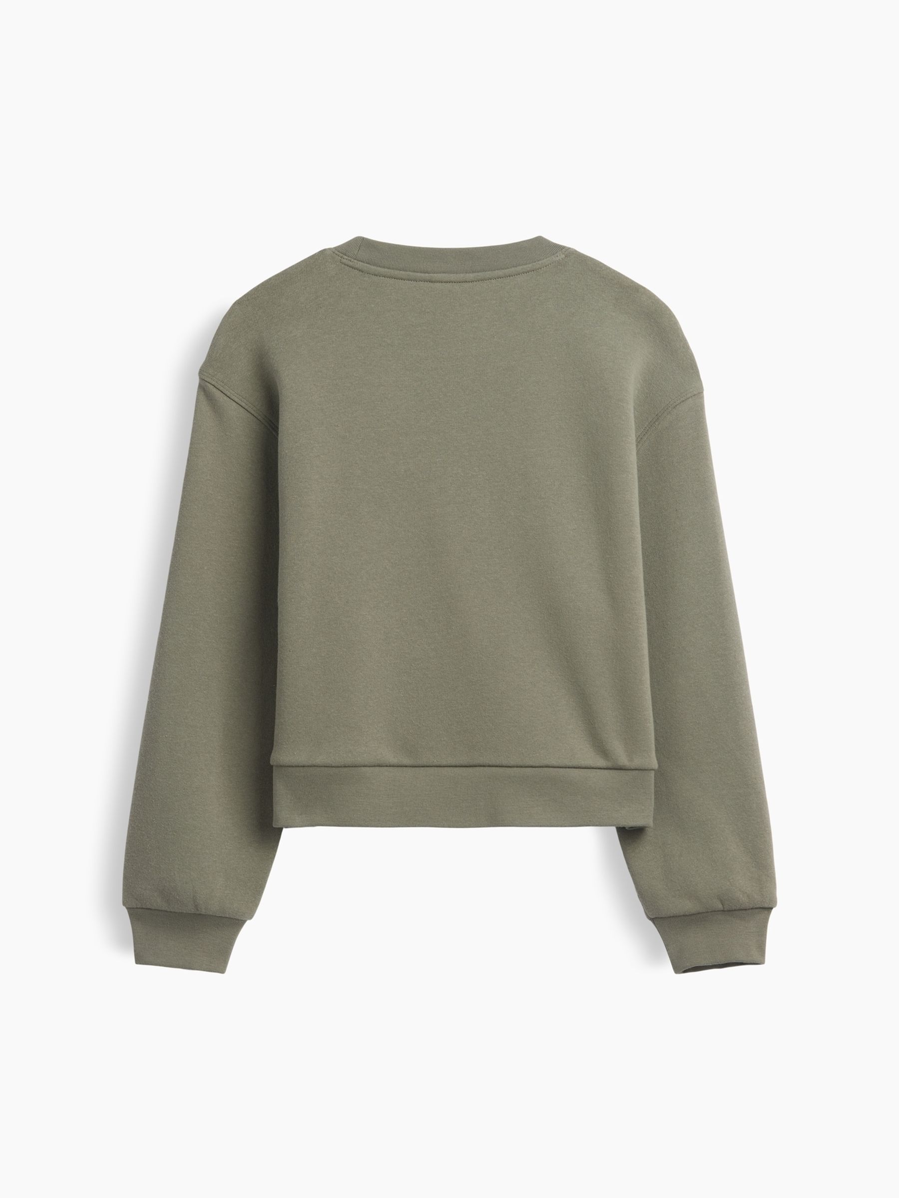 Green Cherry Oversized Mock Neck Logo Sweatshirt - Image 2 of 3