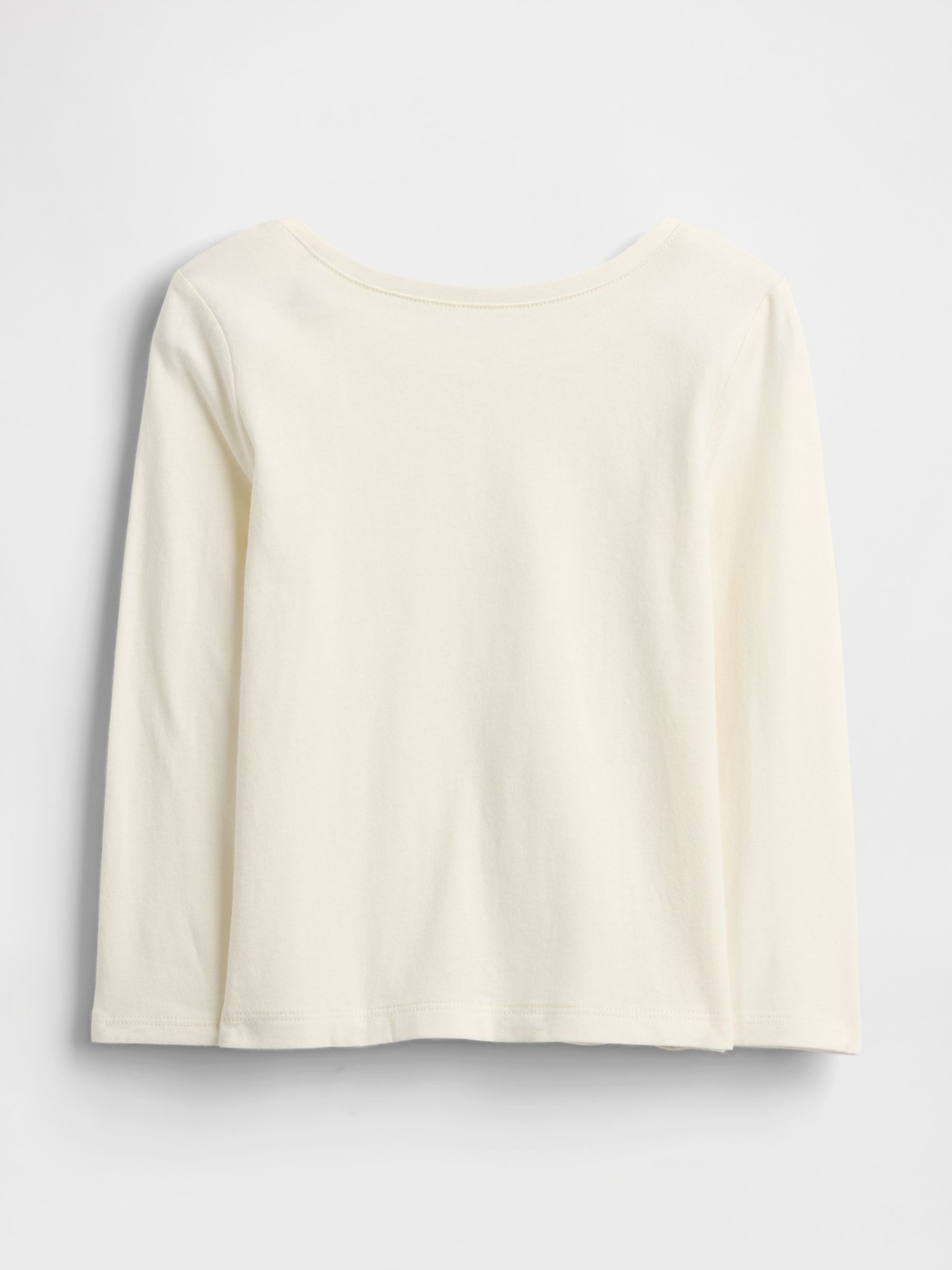 Cream Logo Long Sleeve T-Shirt - Image 2 of 3 Cream Logo Long Sleeve T-Shirt - Image 2 of 3