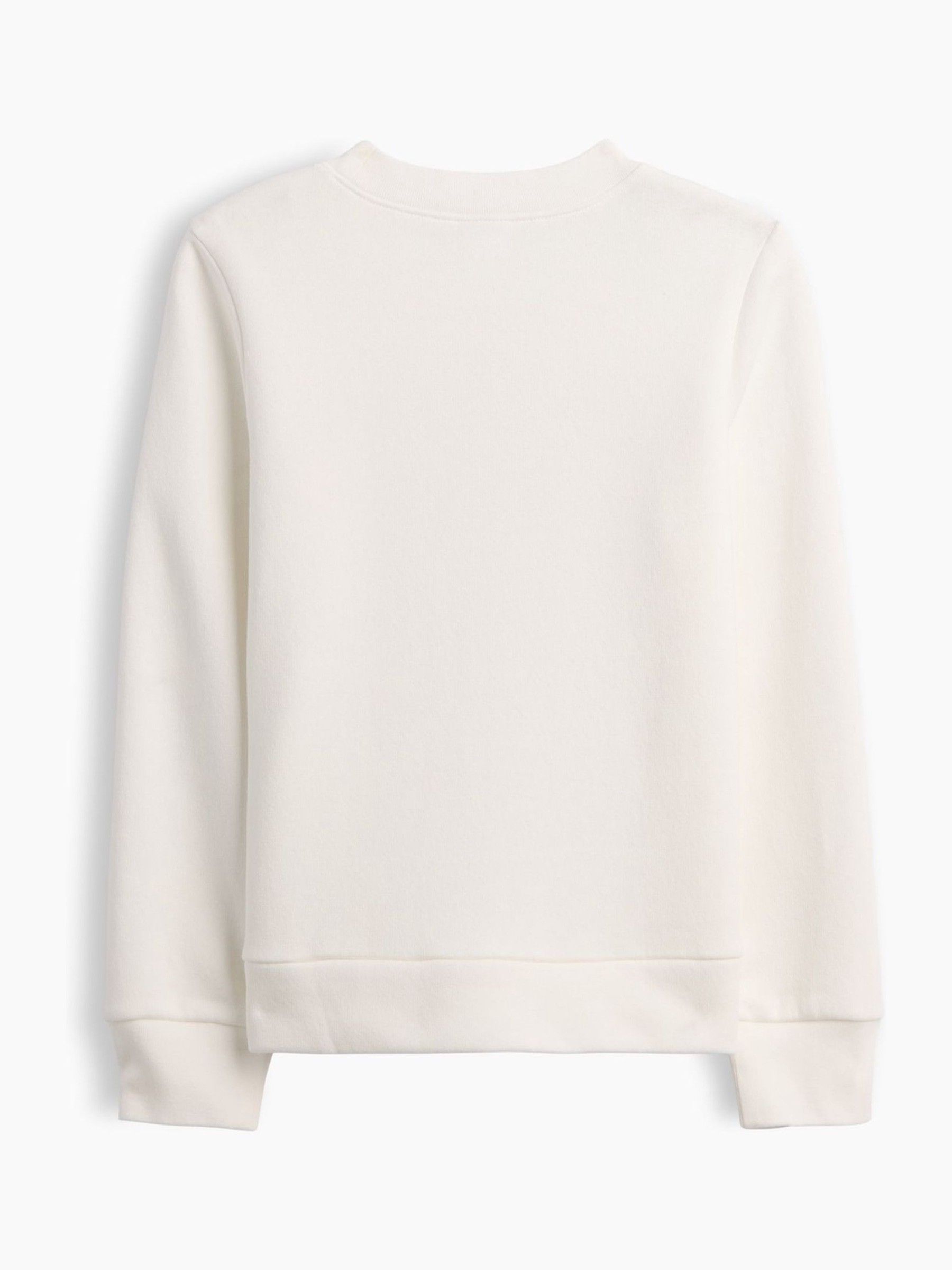 Cream Bear Crew Neck Graphic Sweatshirt - Image 2 of 3
