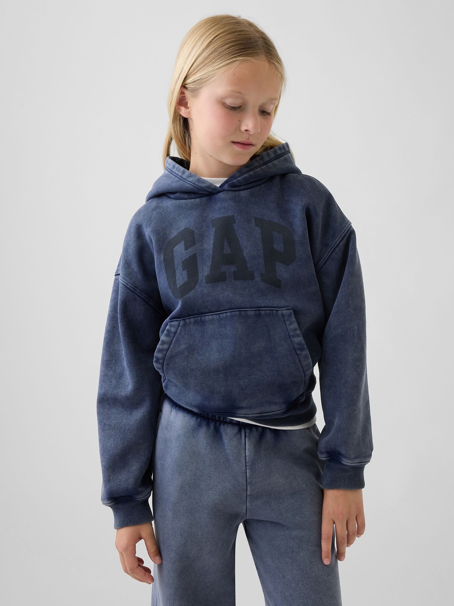 Blue VintageSoft Relaxed Hoodie - Image 1 of 6