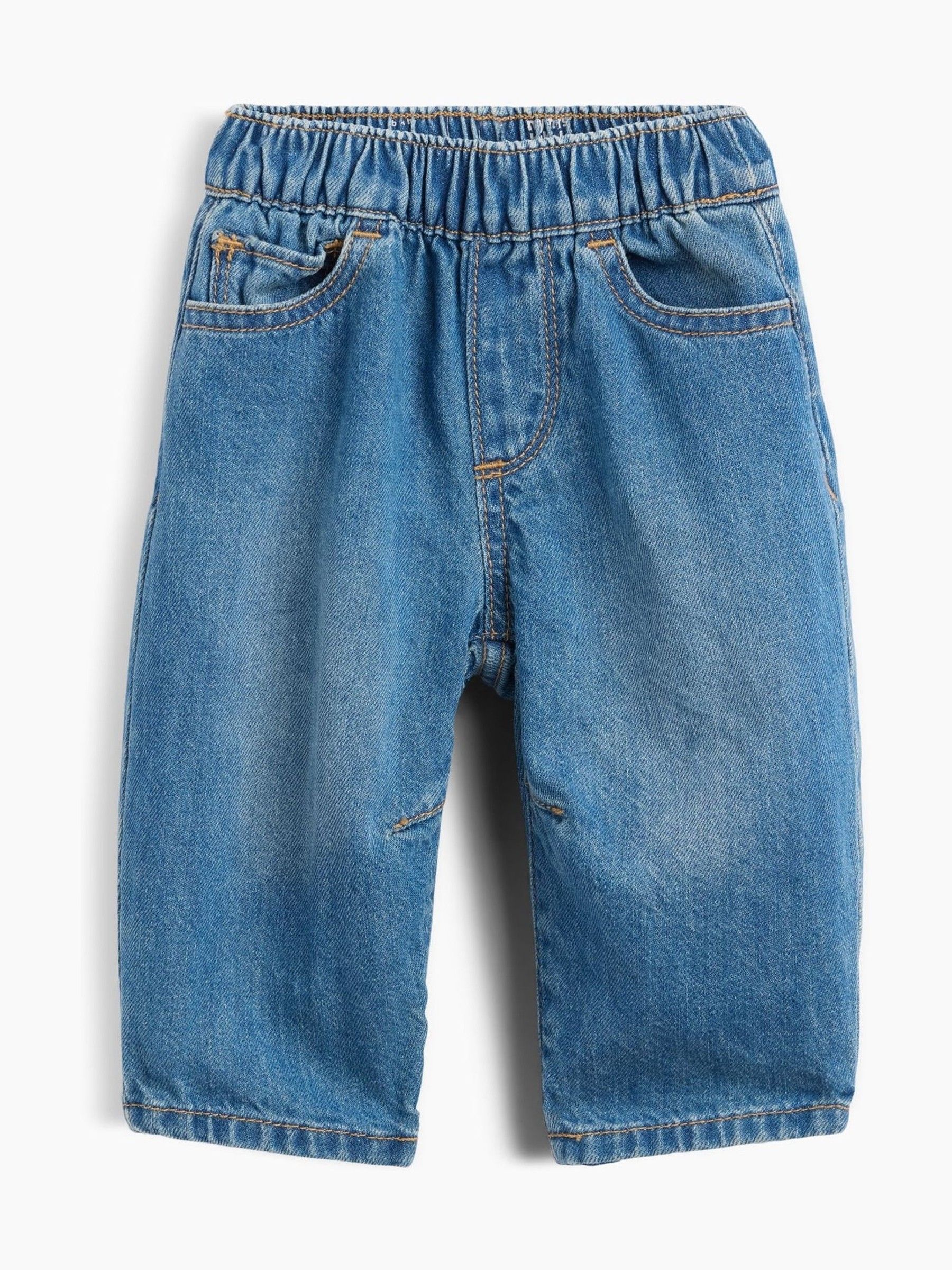 Blue Brannan Bear Pull On Barrel Jeans - Image 1 of 3 Blue Brannan Bear Pull On Barrel Jeans - Image 1 of 3