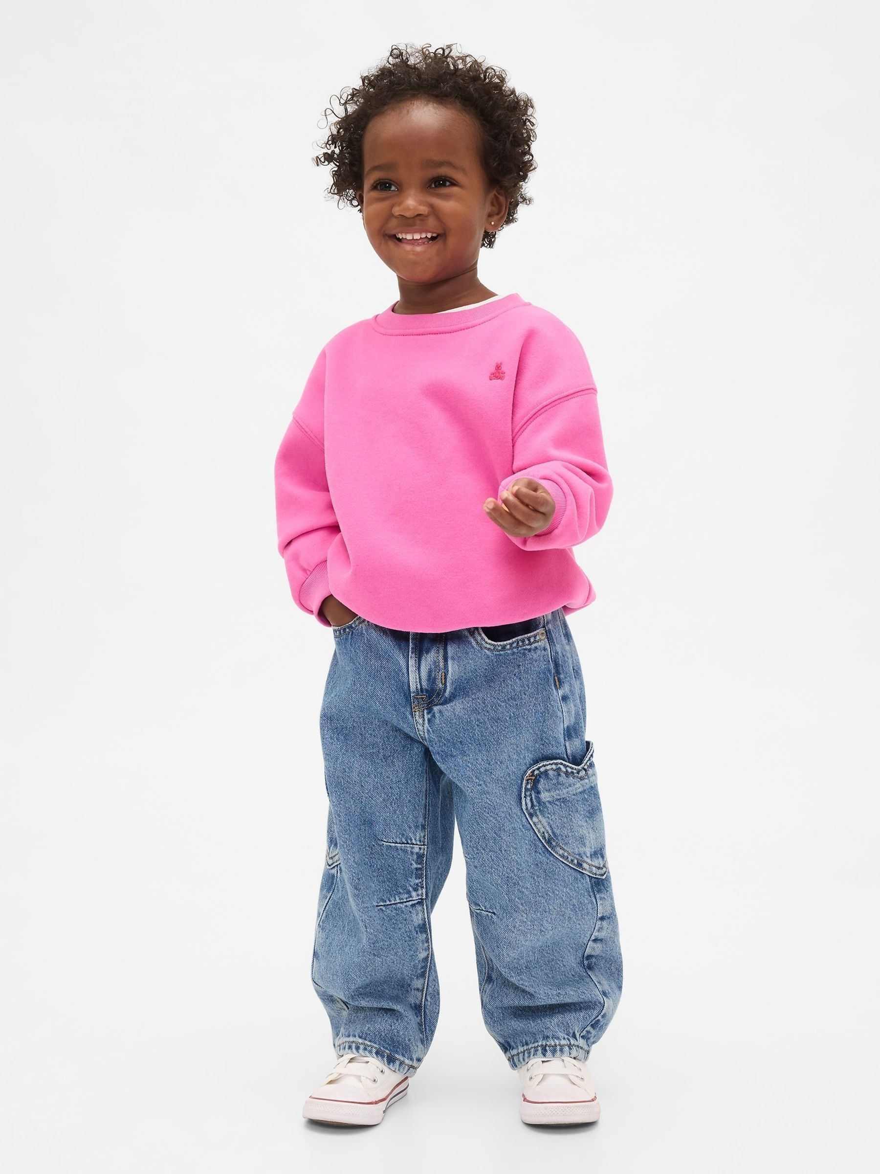 Light Wash Heart Horseshoe Jeans - Image 1 of 2