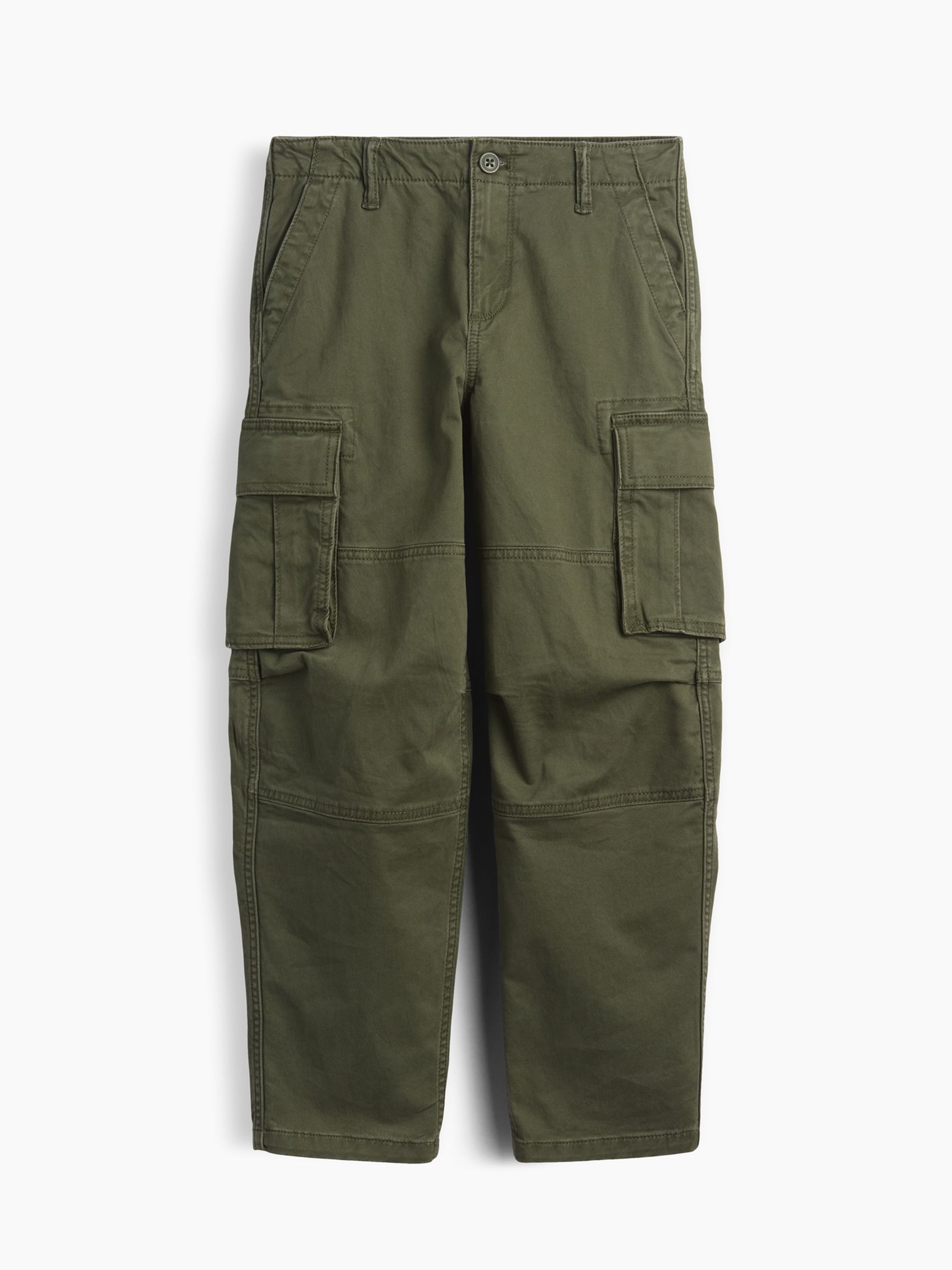 Green Loose Cargo Trousers - Image 3 of 4