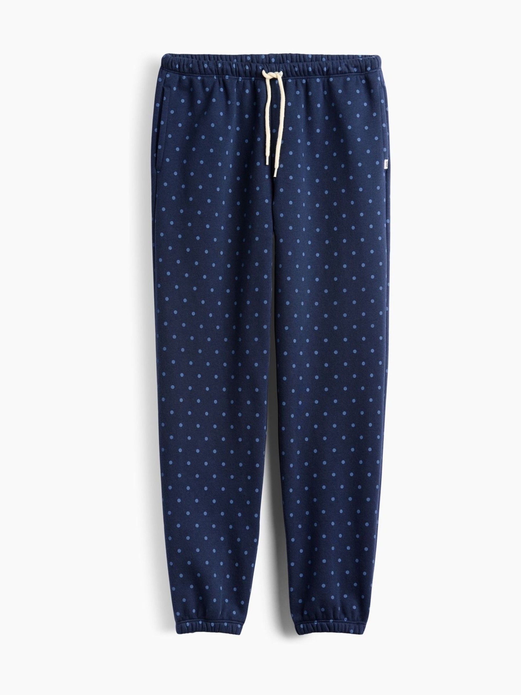 Navy Polka Dot Vintage Soft Relaxed Joggers - Image 4 of 4 Navy Polka Dot Vintage Soft Relaxed Joggers - Image 4 of 4