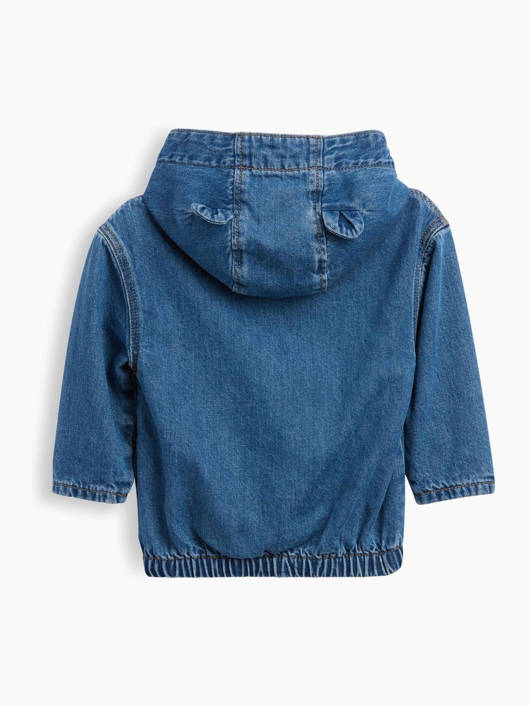 Medium Wash Denim Brannan Bear Hooded Jacket - Image 2 of 3 Medium Wash Denim Brannan Bear Hooded Jacket - Image 2 of 3