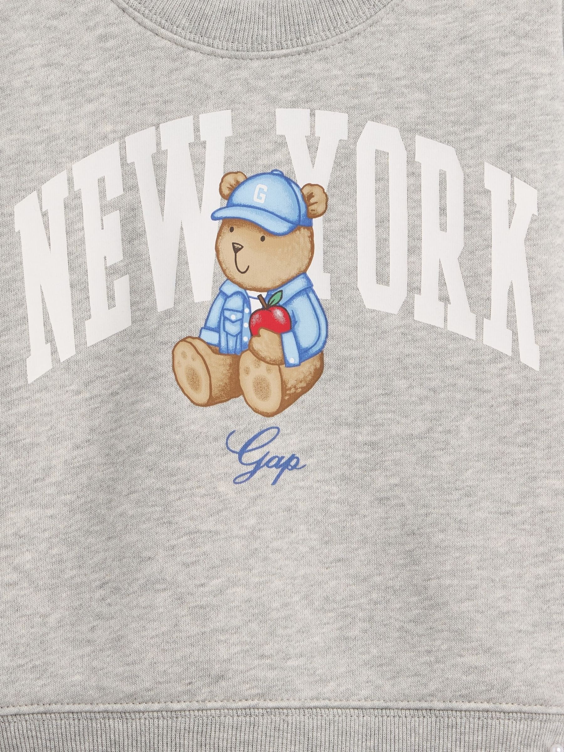 Grey Vintage Soft Brannan Bear Logo Sweatshirt Set - Image 3 of 3