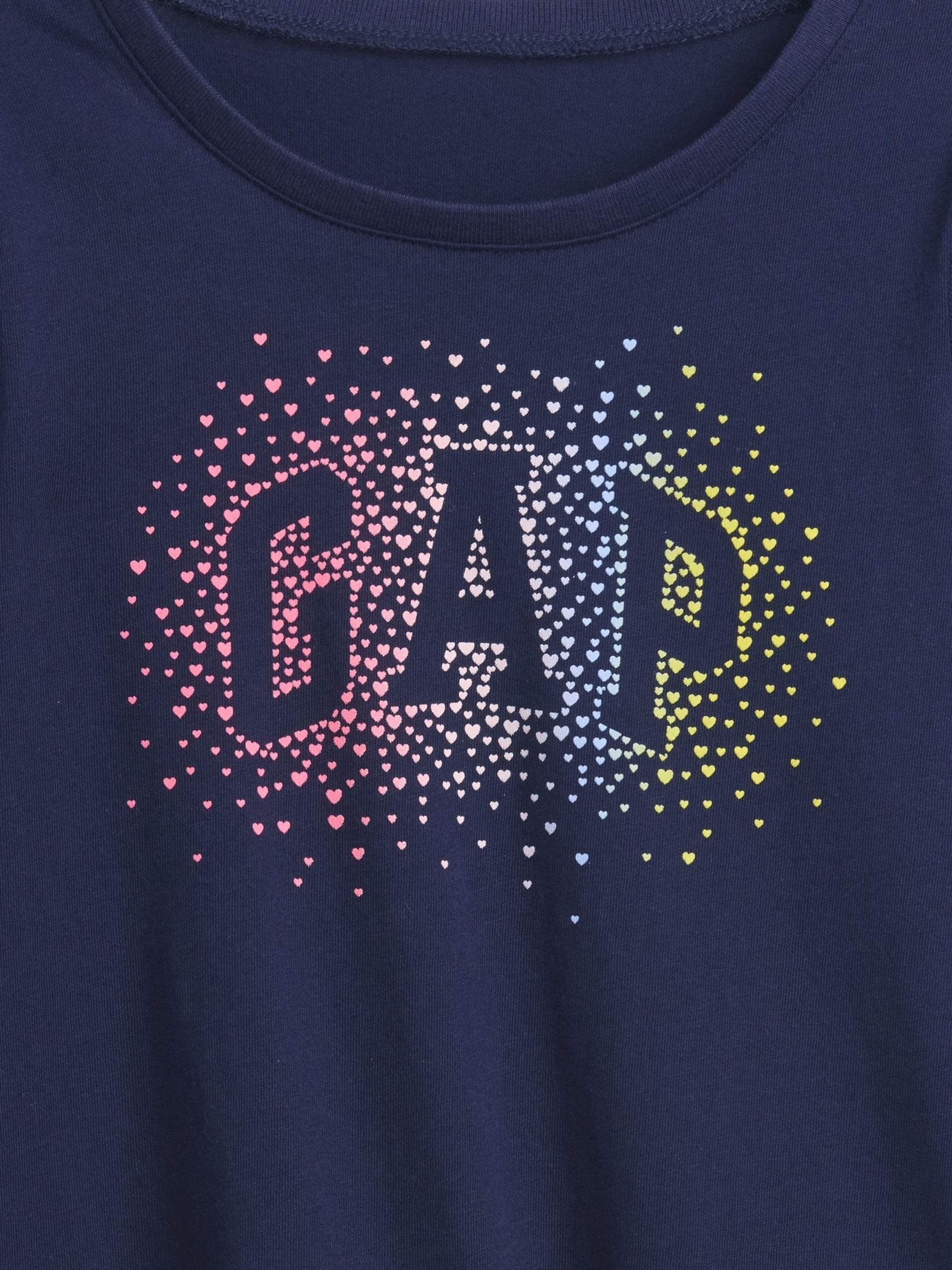 Navy Rainbow Logo Short Sleeve T-shirt - Image 3 of 3 Navy Rainbow Logo Short Sleeve T-shirt - Image 3 of 3