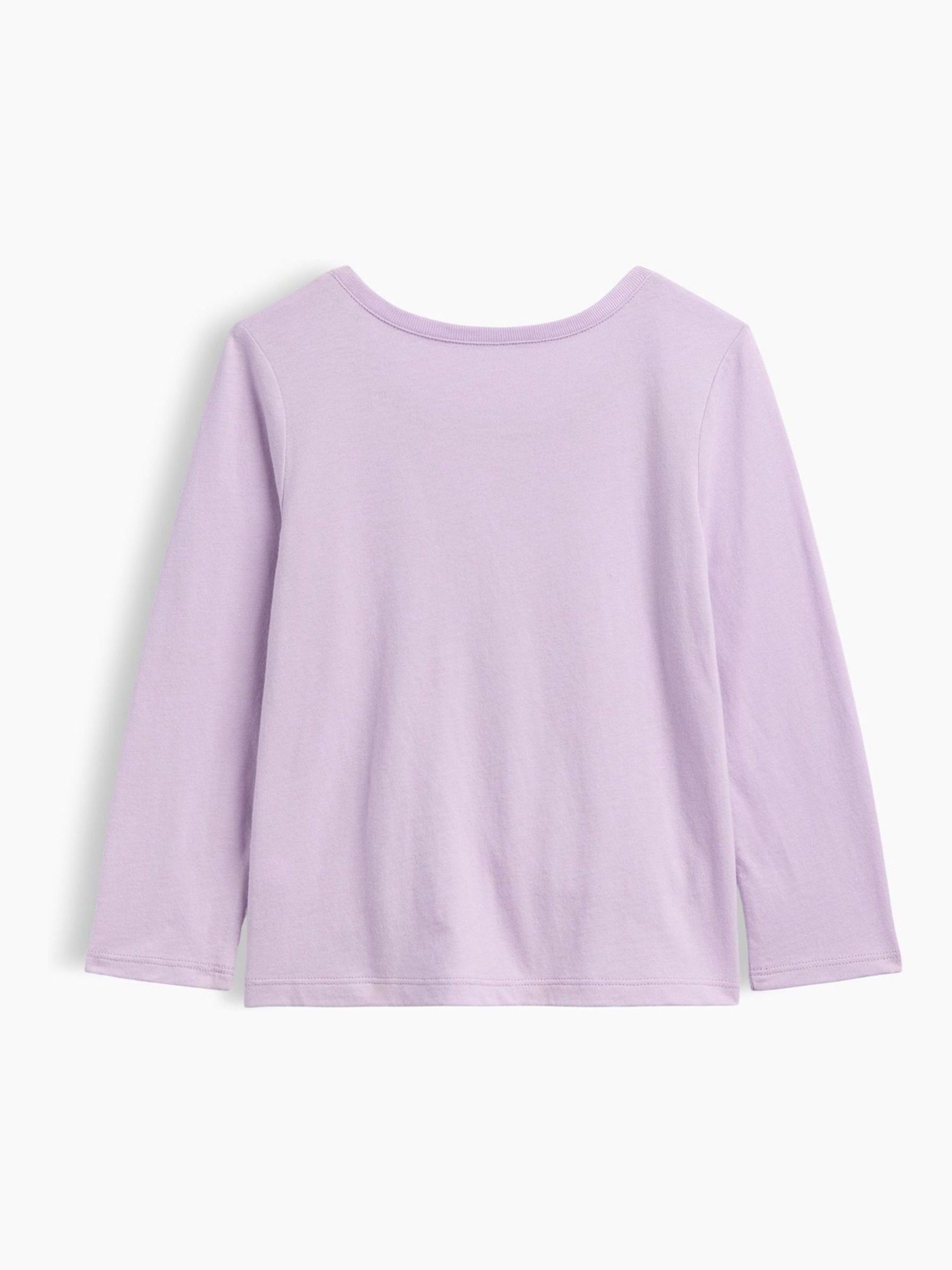 Purple Stitch Disney Graphic Long Sleeve T-Shirt - Image 2 of 3