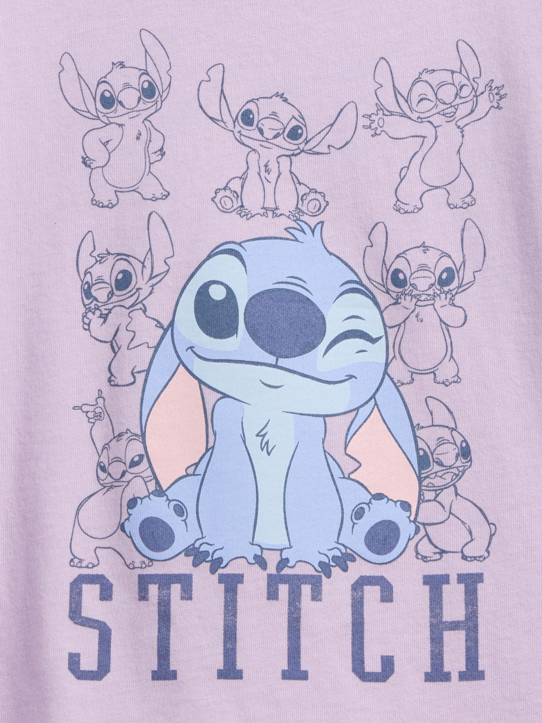 Purple Stitch Disney Graphic Long Sleeve T-Shirt - Image 3 of 3