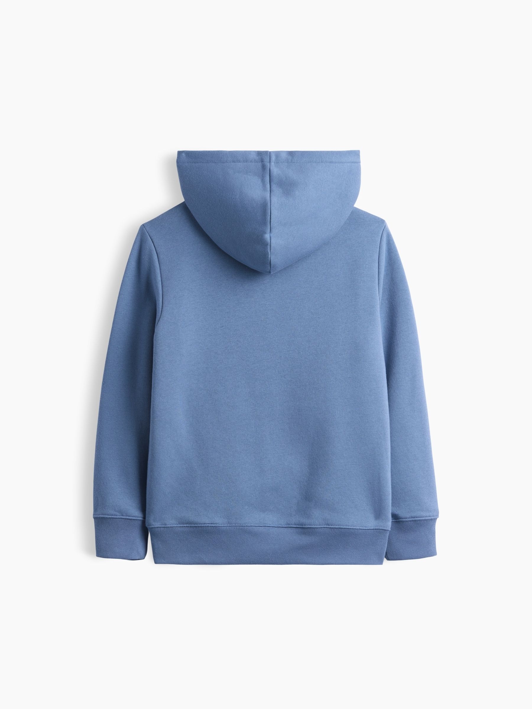 Blue Sherpa-Lined Zip-Up Hoodie - Image 2 of 3