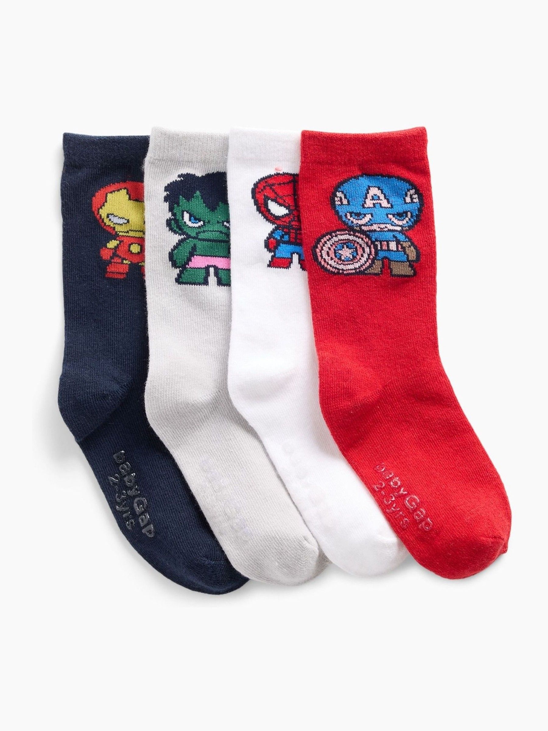 Red Marvel Avengers Crew Socks 4-Pack - Image 1 of 1