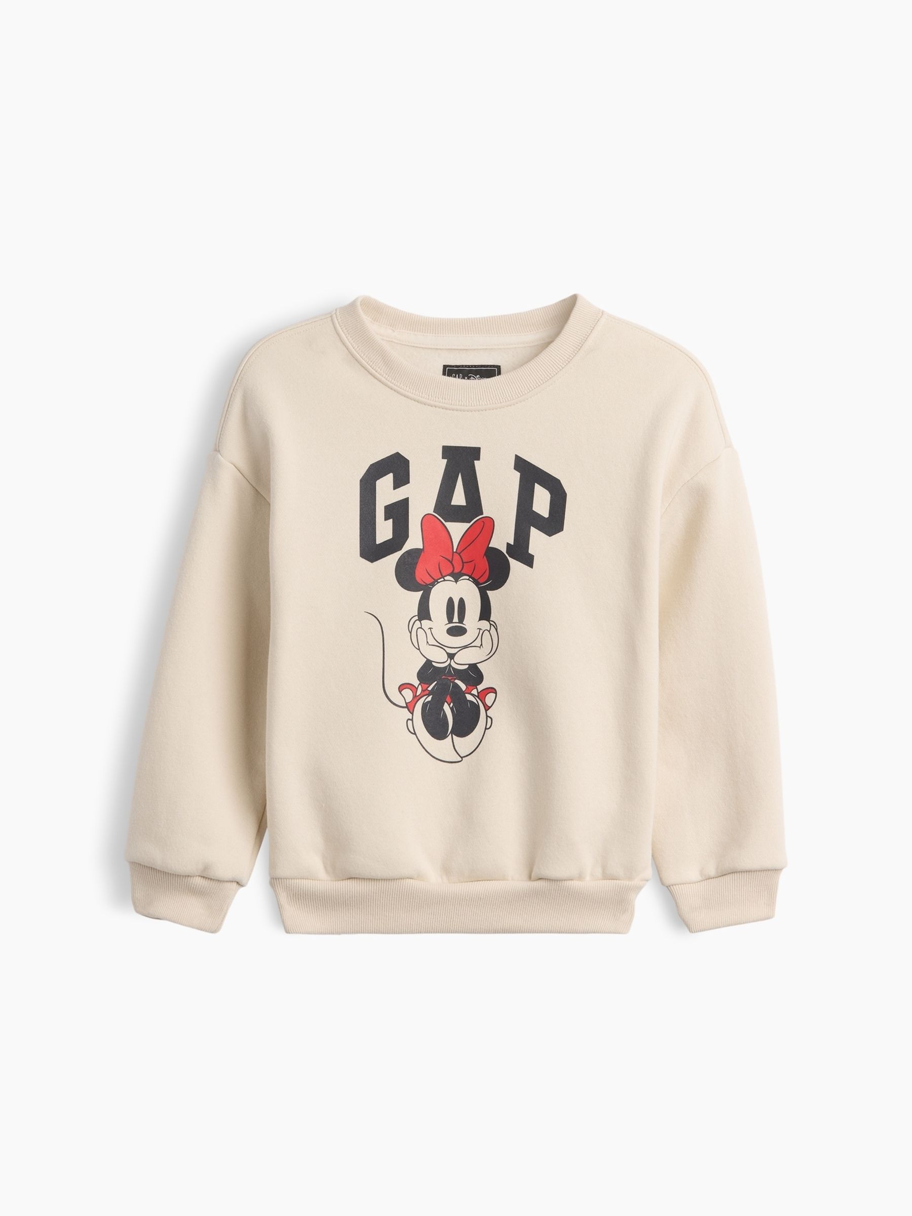 Cream Minnie Mouse Disney Logo Sweatshirt - Image 1 of 3