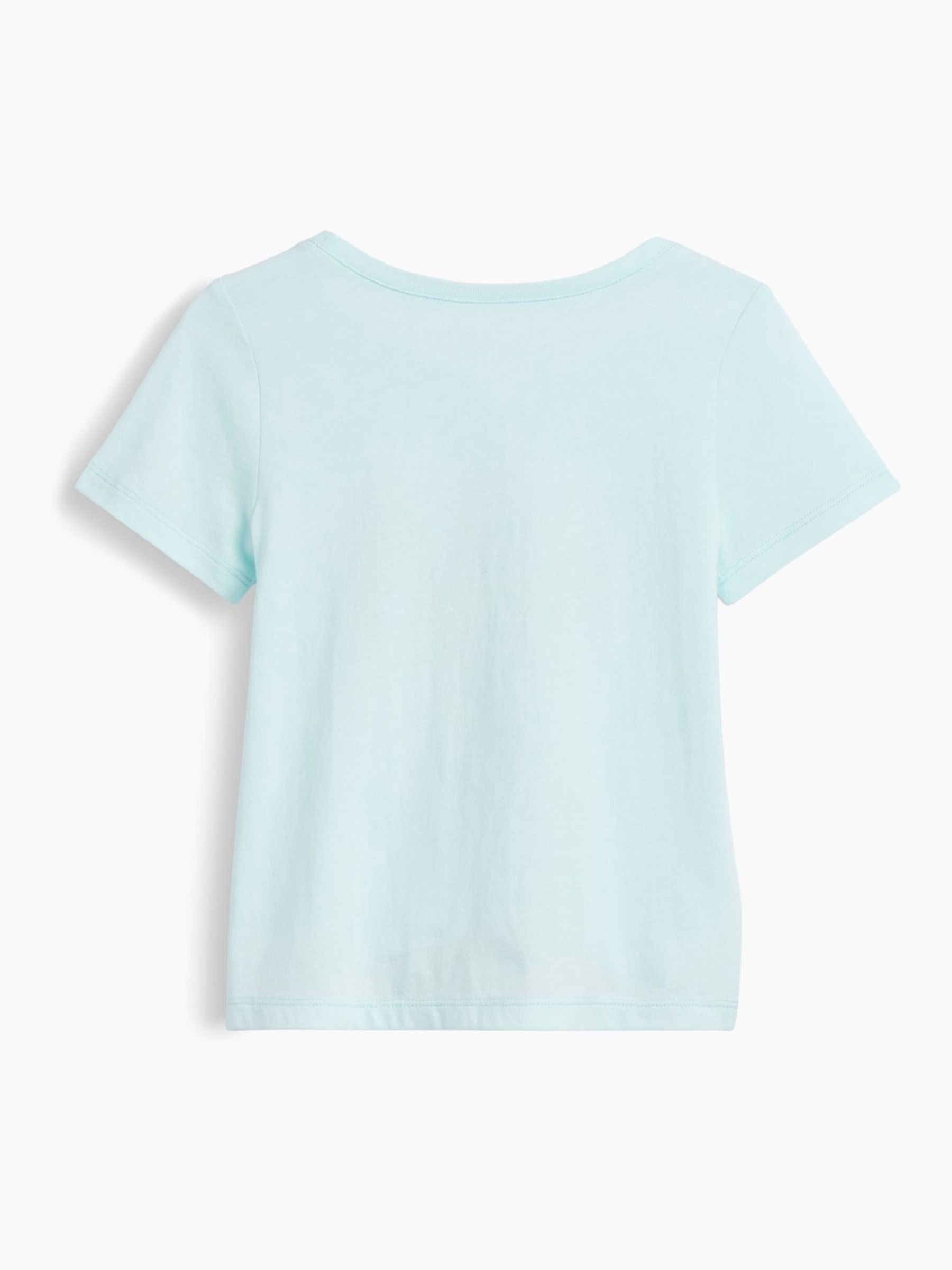 Blue Elsa Disney Frozen Logo Short Sleeve T-Shirt - Image 2 of 3 Blue Elsa Disney Frozen Logo Short Sleeve T-Shirt - Image 2 of 3