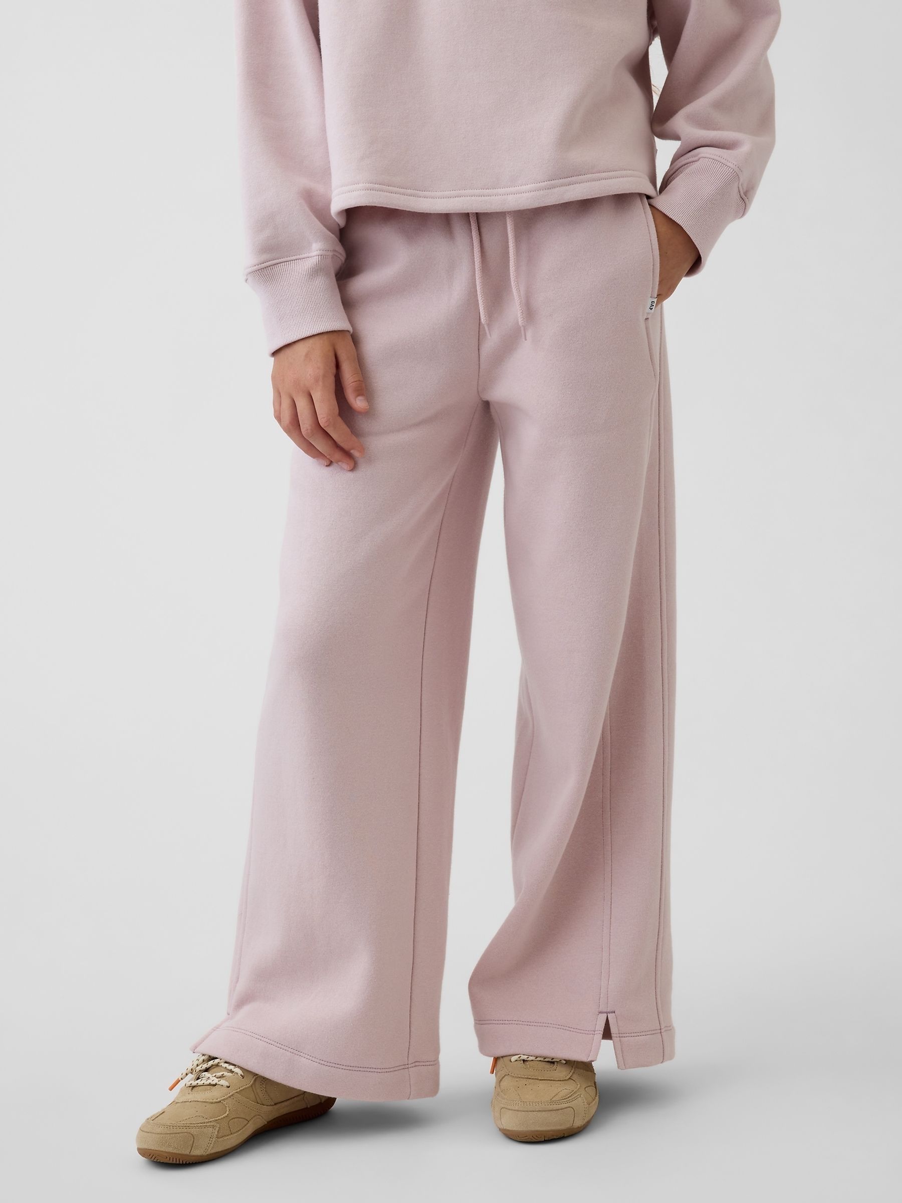 Pink VintageSoft Baggy Varsity Joggers - Image 1 of 5 Pink VintageSoft Baggy Varsity Joggers - Image 1 of 5