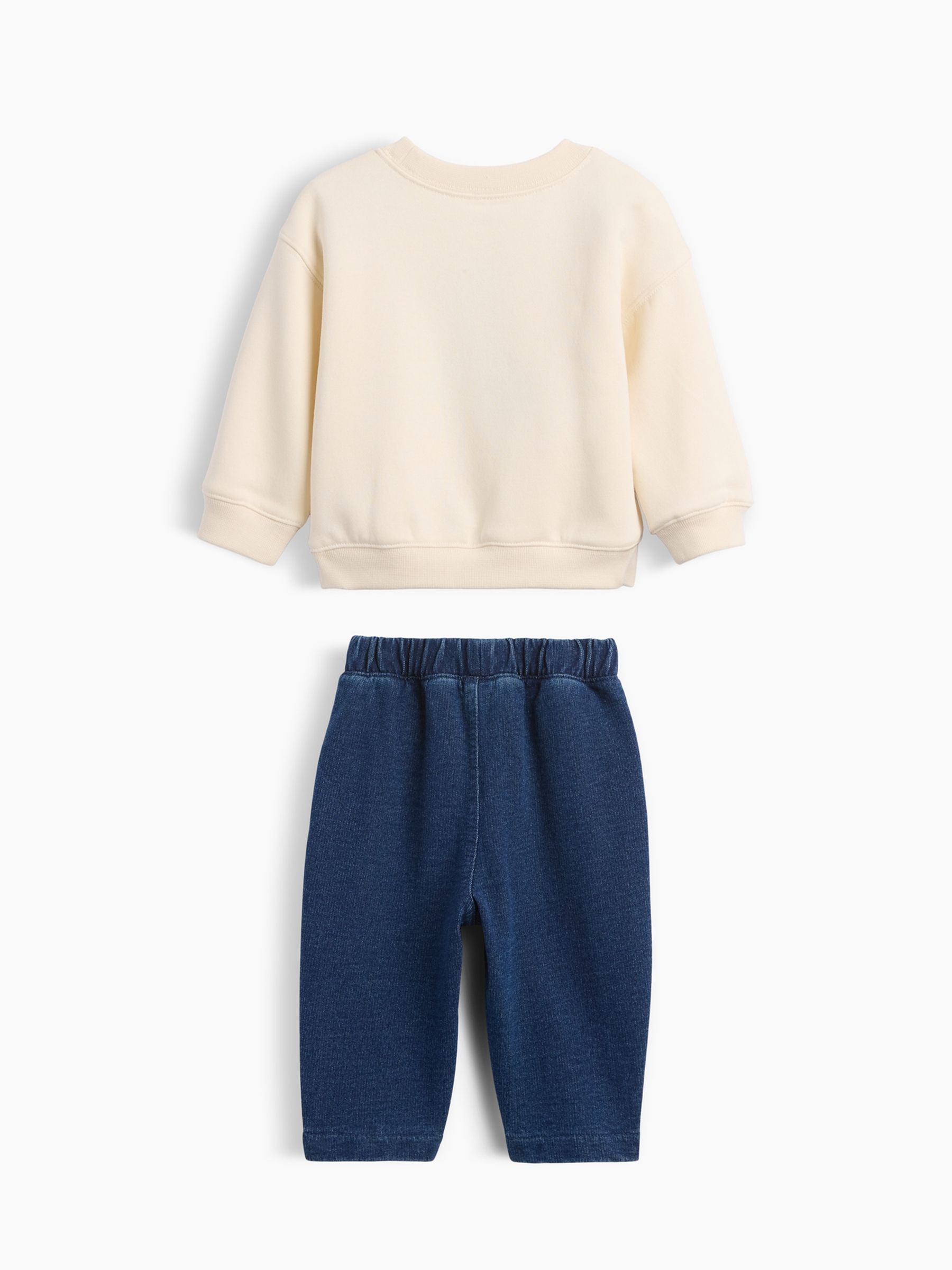 Cream/Blue VintageSoft Brannan Bear Sweat Set - Image 2 of 3