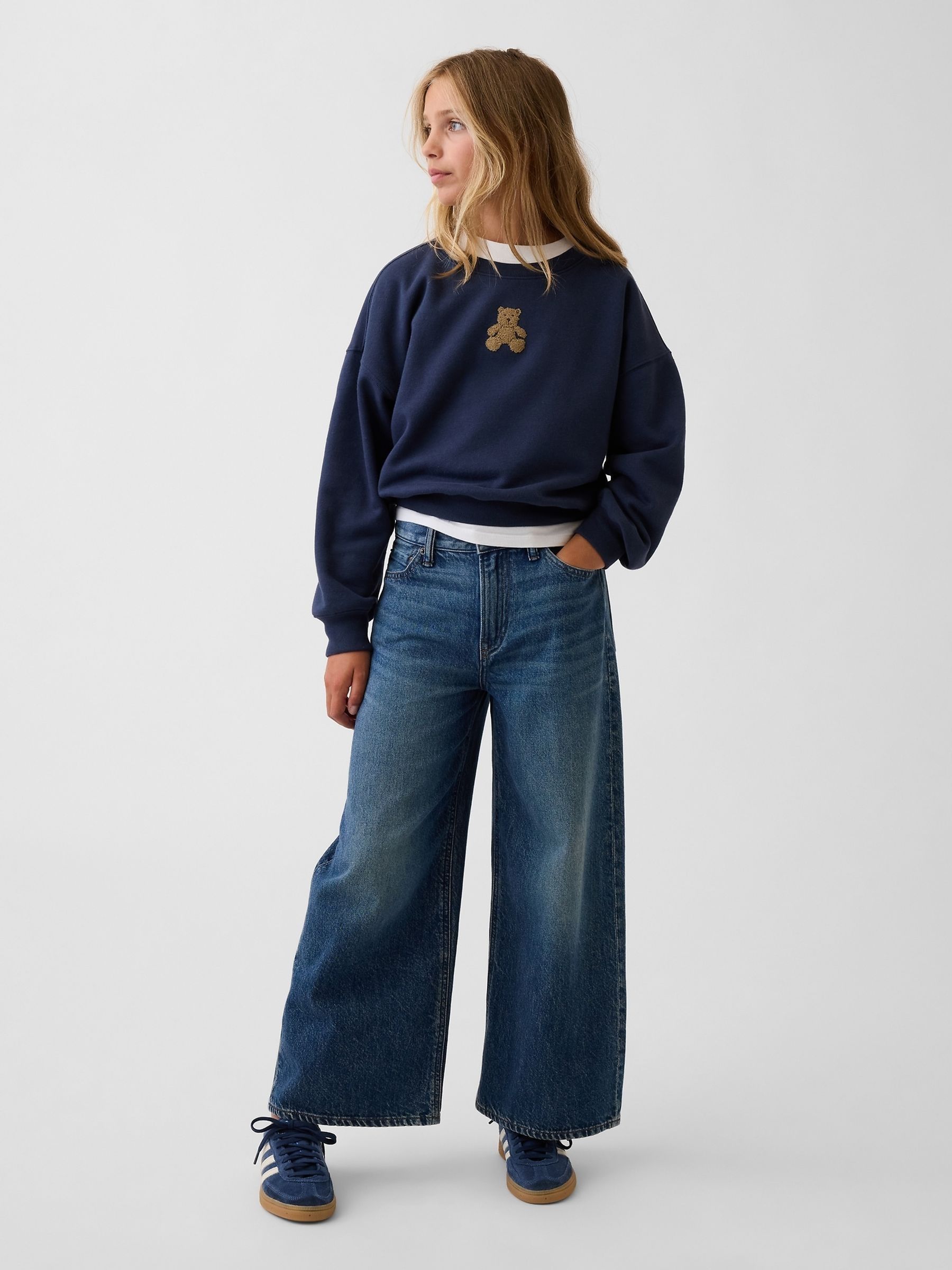 Navy Brannan Bear Vintage Soft Wedge Sweatshirt - Image 3 of 5