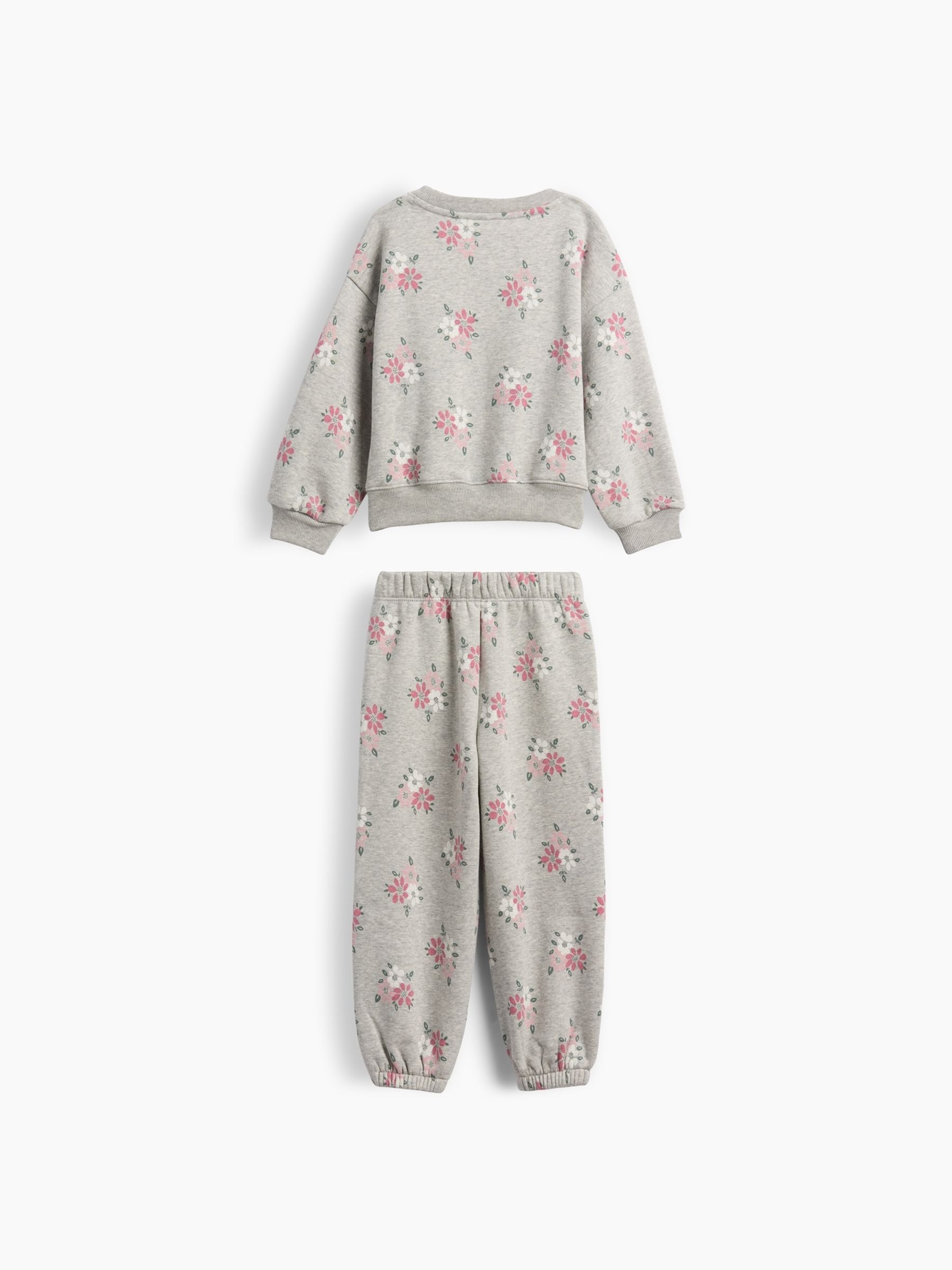 Grey Vintage Soft Floral Logo Sweat Set - Image 2 of 2