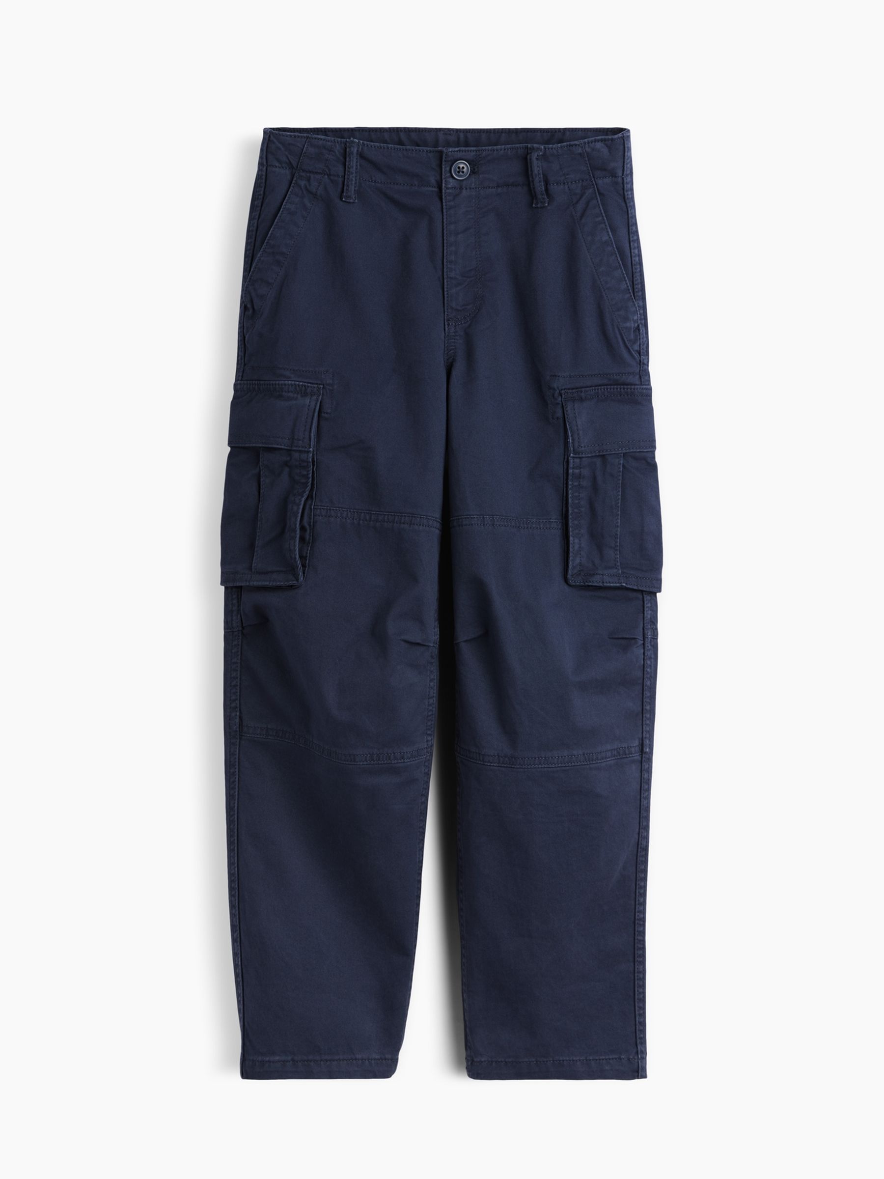 Navy Loose Cargo Trousers - Image 3 of 4