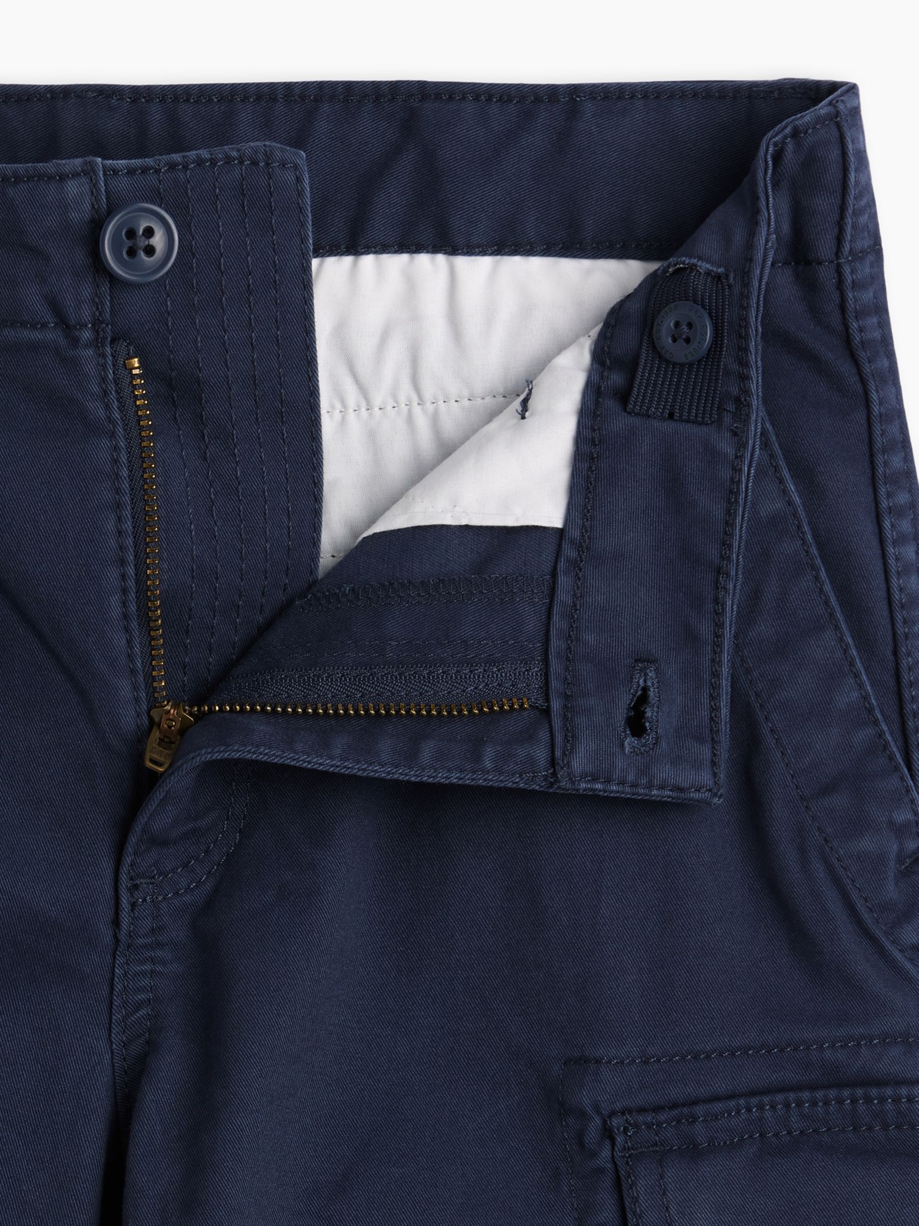 Navy Loose Cargo Trousers - Image 4 of 4