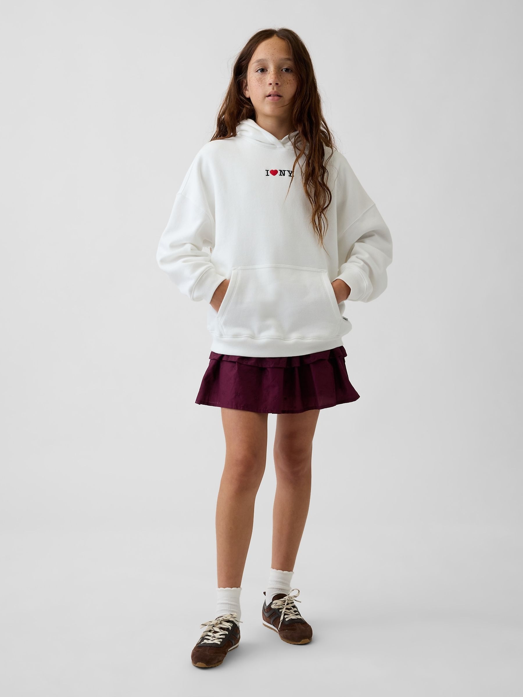 White VintageSoft Oversized I Heart NY Hoodie - Image 3 of 5