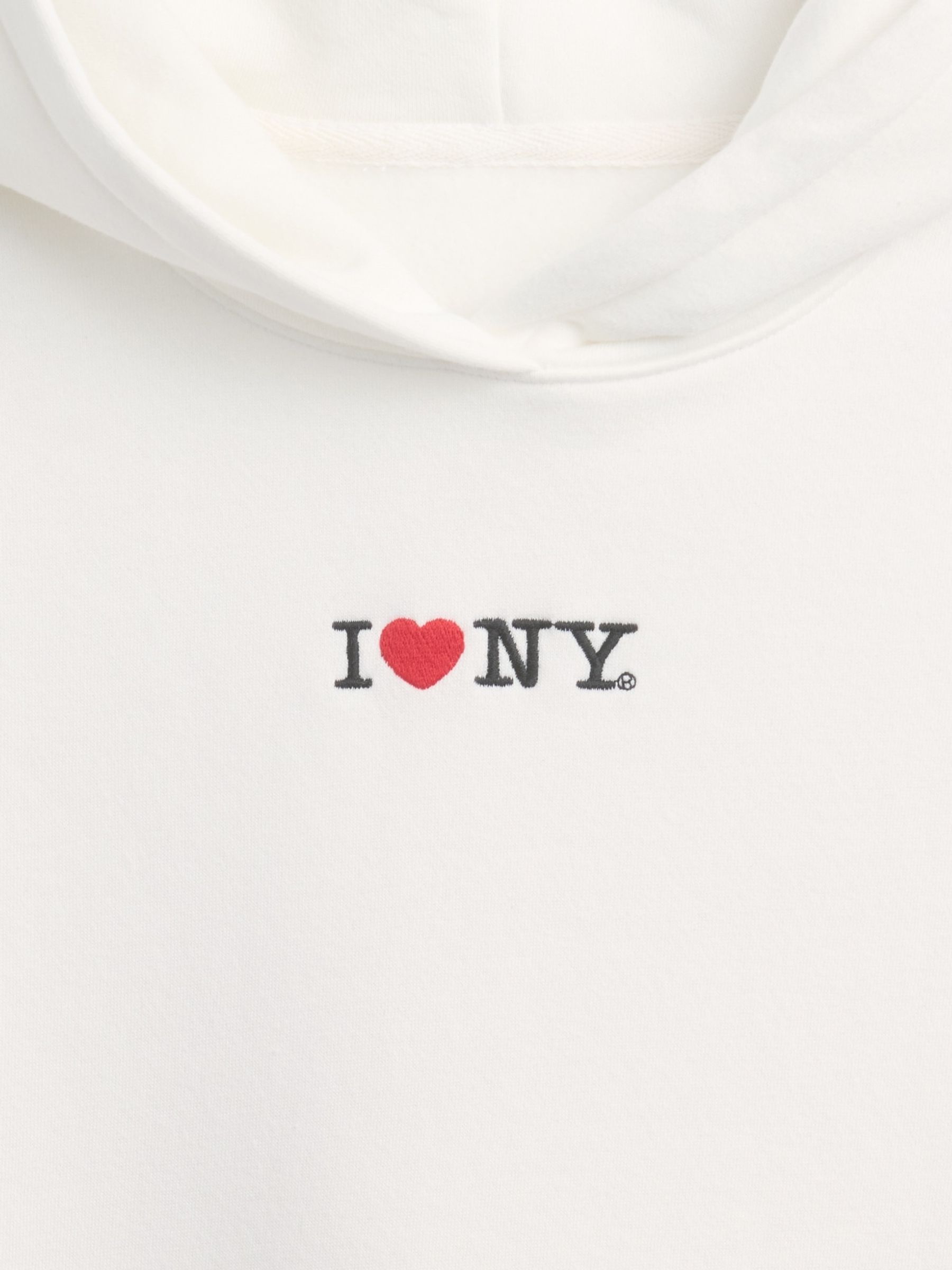White VintageSoft Oversized I Heart NY Hoodie - Image 4 of 5