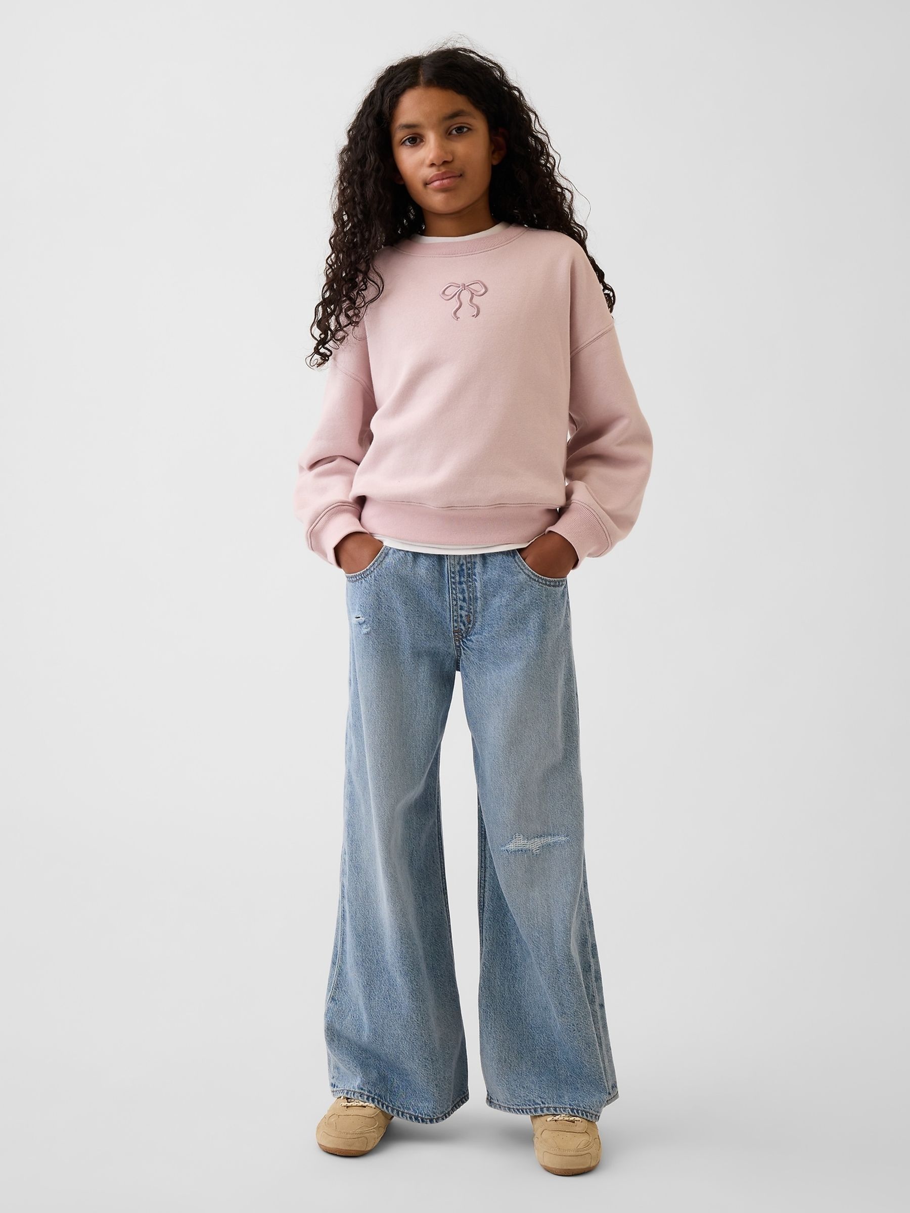 Pink Bow Vintage Soft Wedge Sweatshirt - Image 3 of 5
