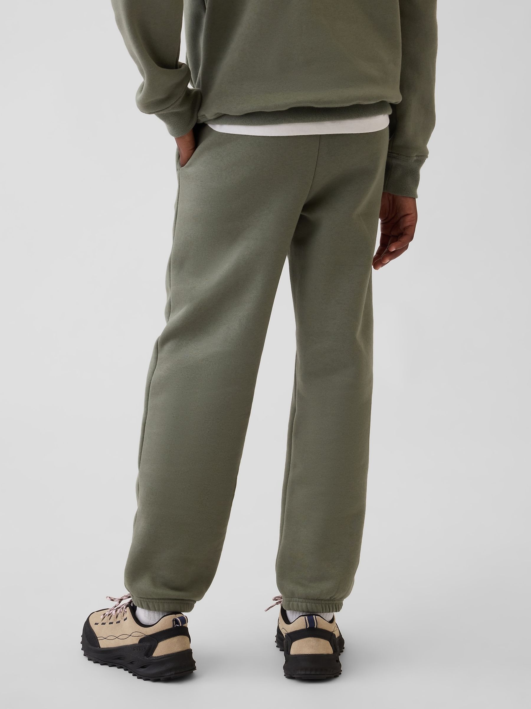 Khaki Green Relaxed Logo Joggers - Image 2 of 5 Khaki Green Relaxed Logo Joggers - Image 2 of 5