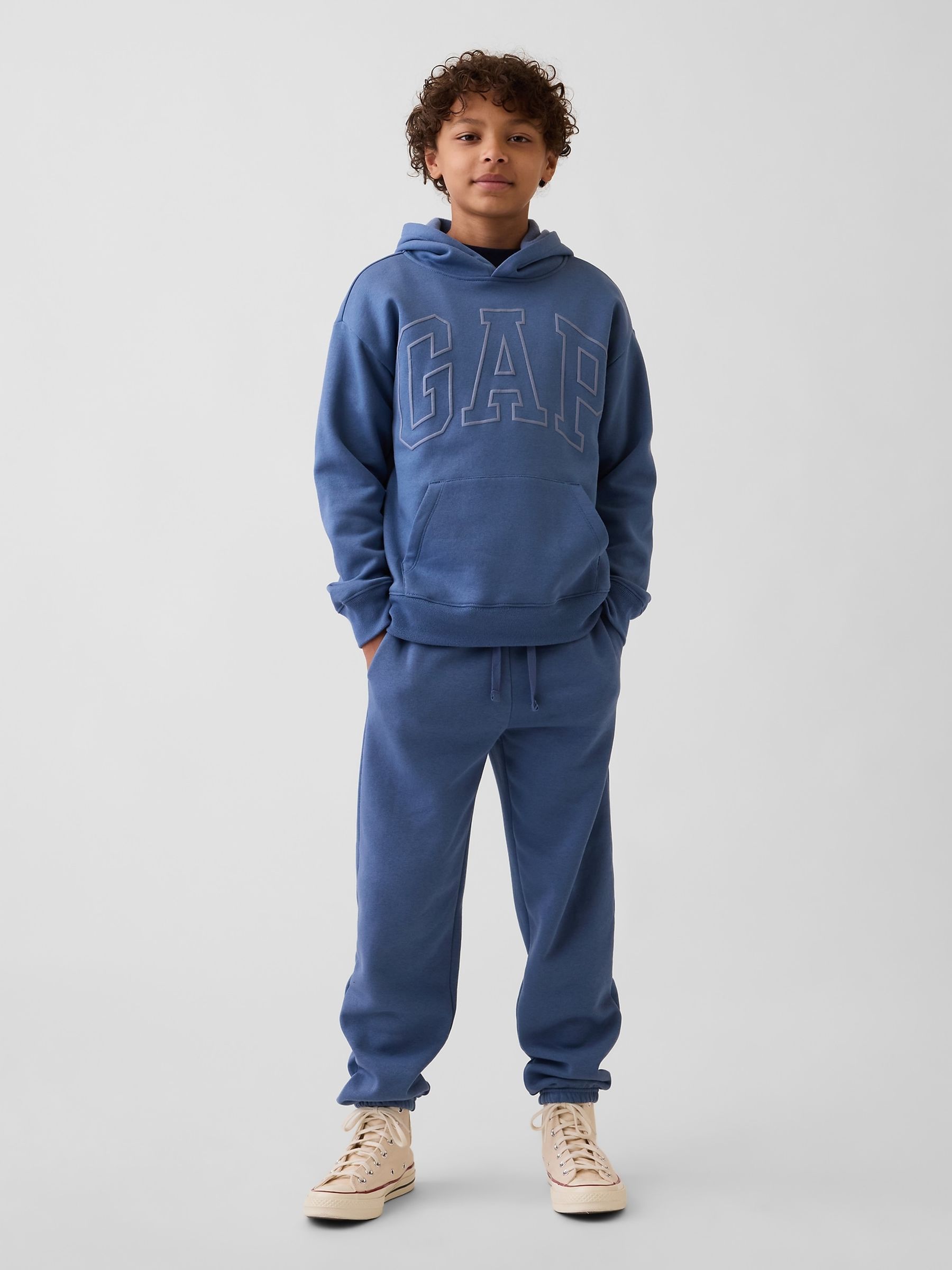 Blue Relaxed Logo Joggers - Image 3 of 5