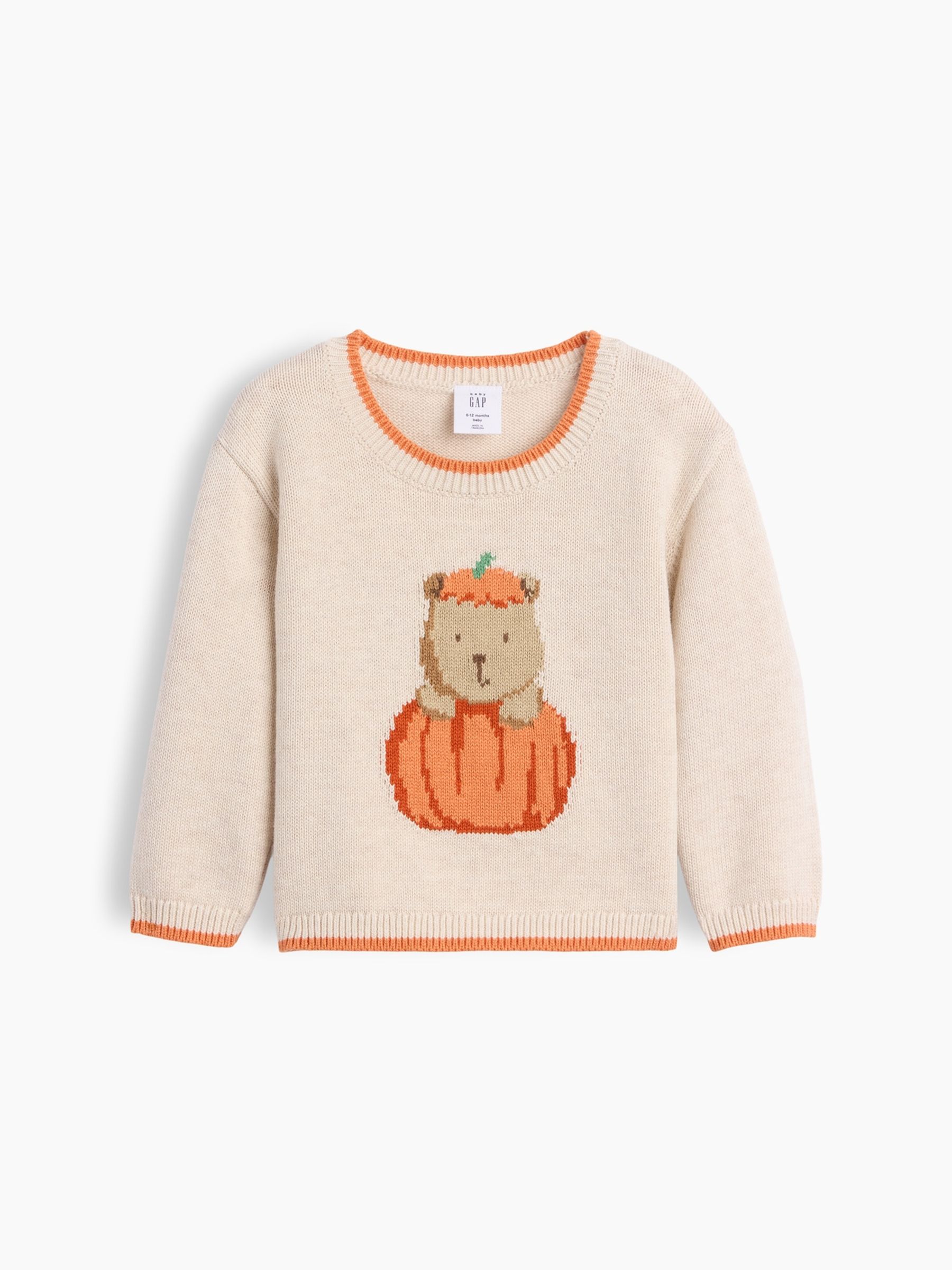 Cream Brannan Bear Pumpkin Jumper - Image 1 of 2 Cream Brannan Bear Pumpkin Jumper - Image 1 of 2