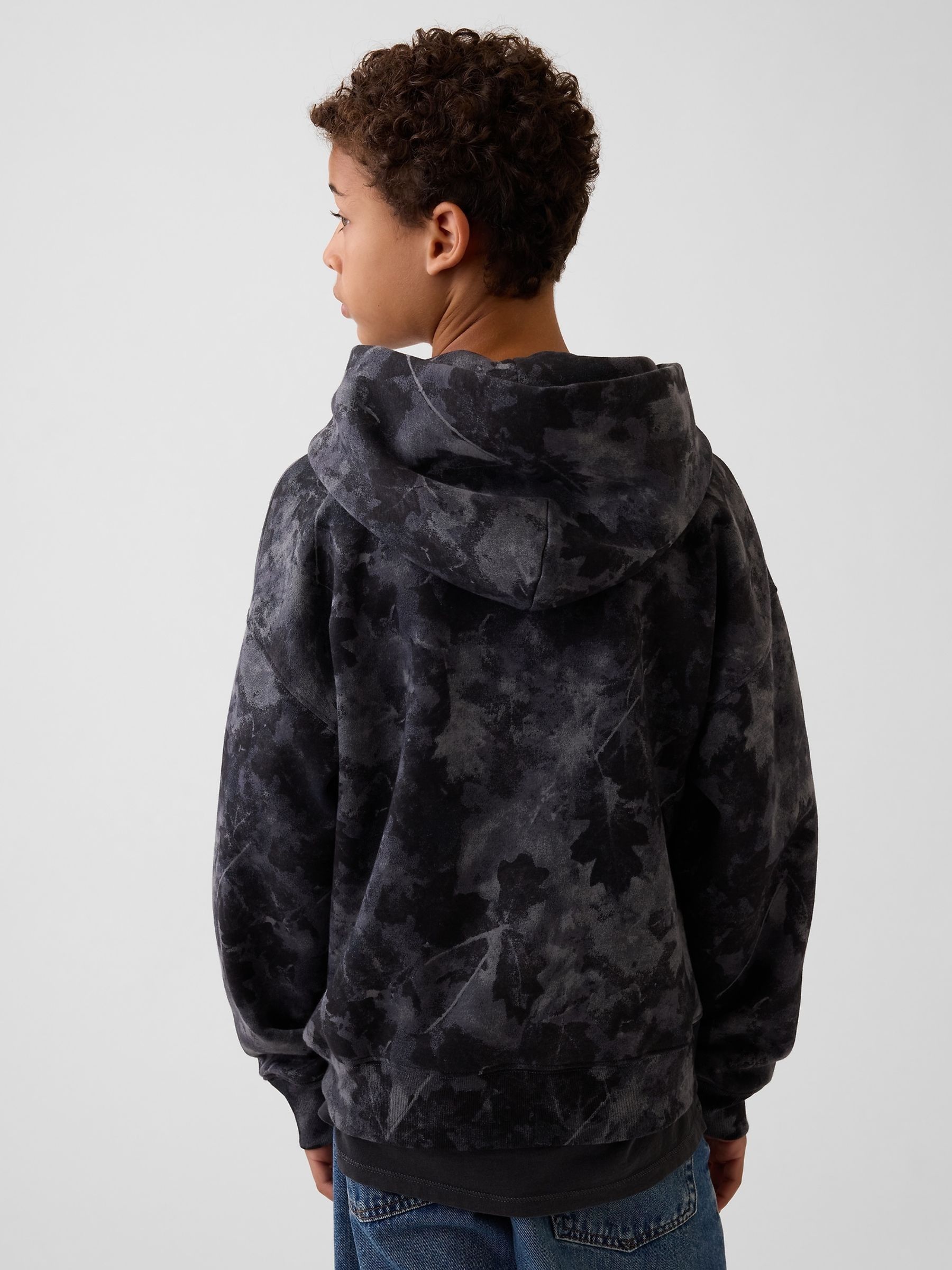 Black Camo Vintage Soft Relaxed Hoodie - Image 2 of 4