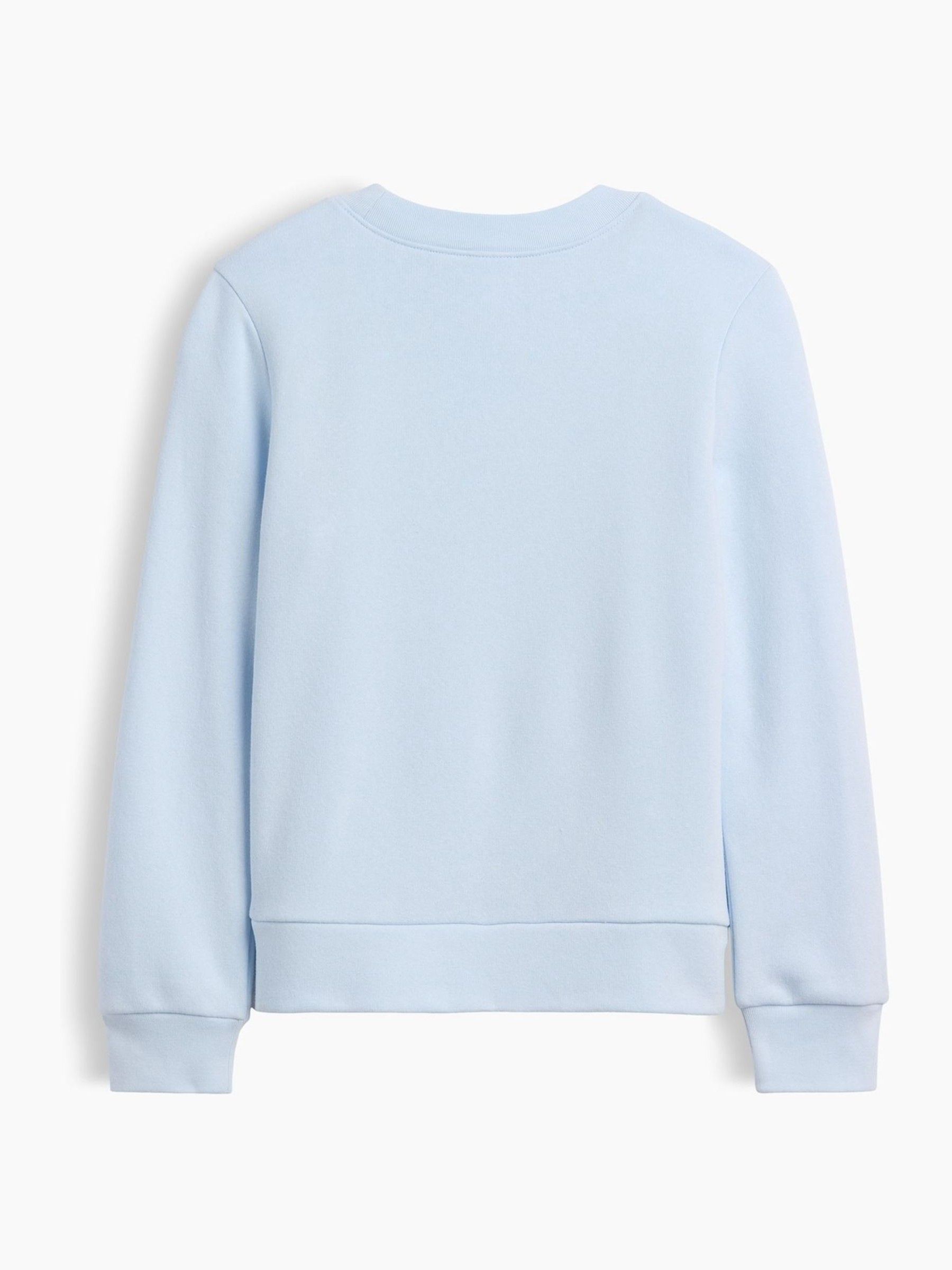 Blue Crew Neck Graphic Sweatshirt - Image 2 of 3