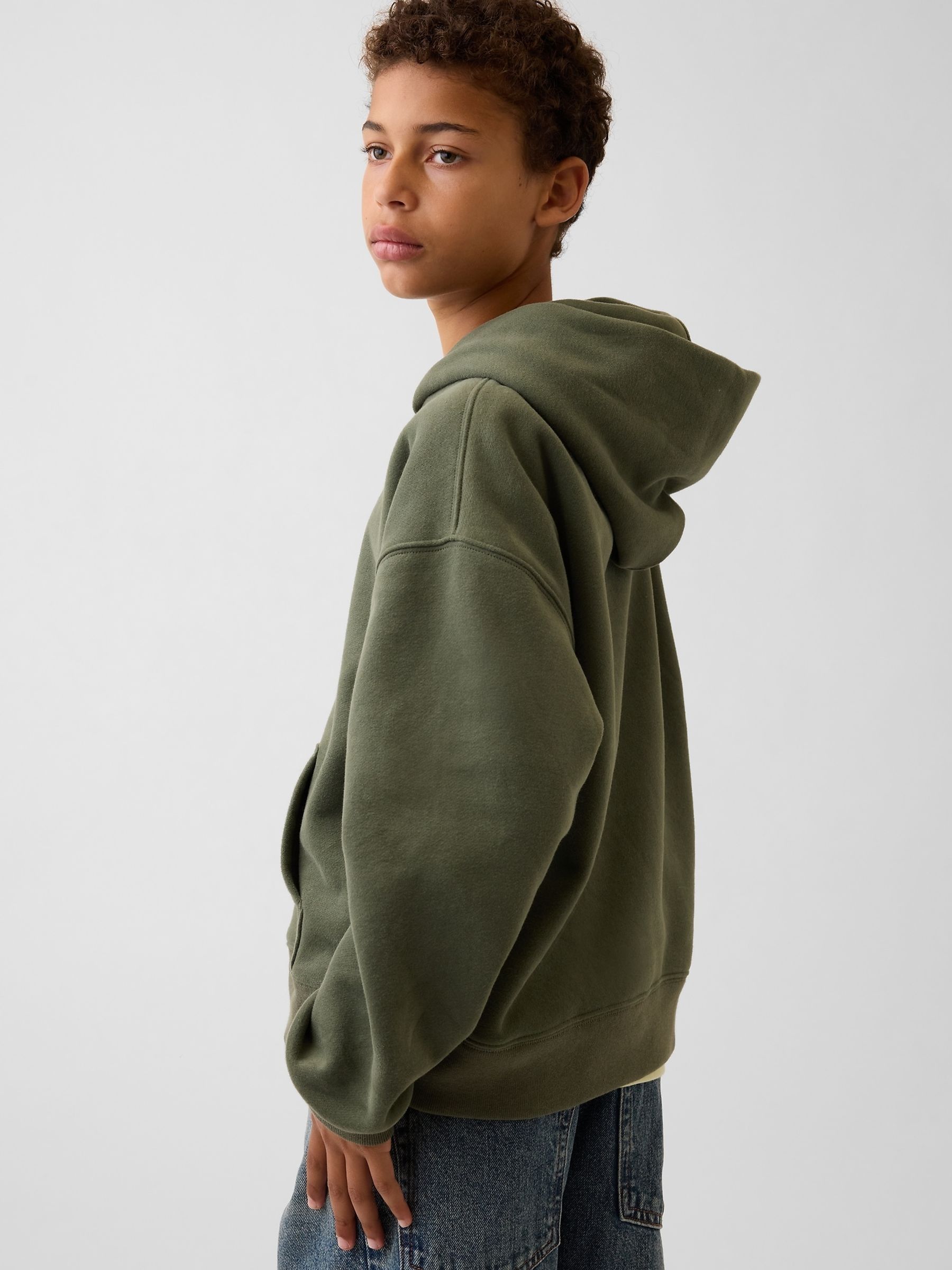 Green Vintage Soft Relaxed Logo Hoodie - Image 2 of 3