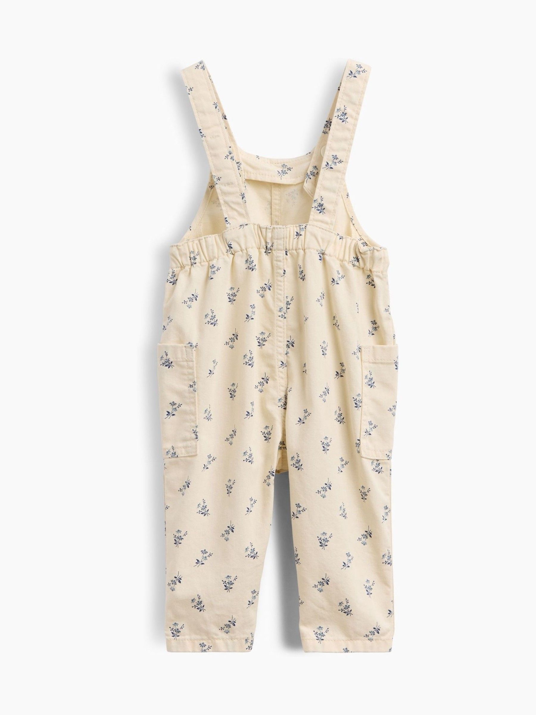 Cream Floral Print Dunagrees - Image 2 of 3