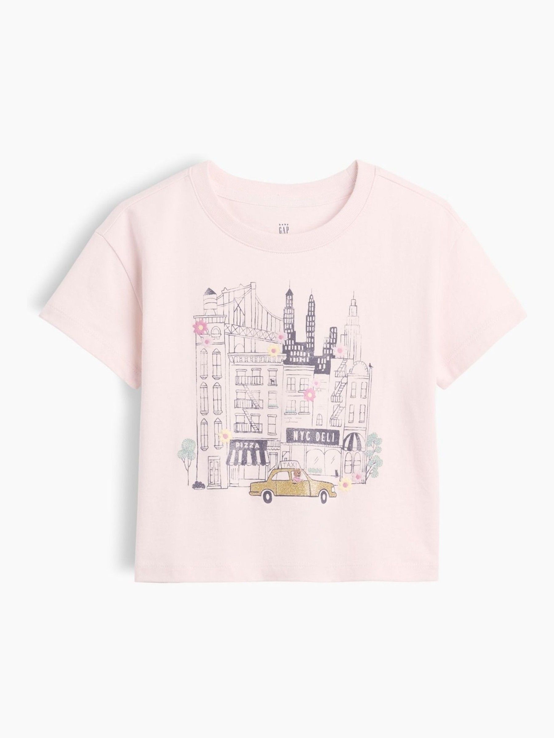 Pink NYC Graphic Short Sleeve T-Shirt - Image 2 of 3