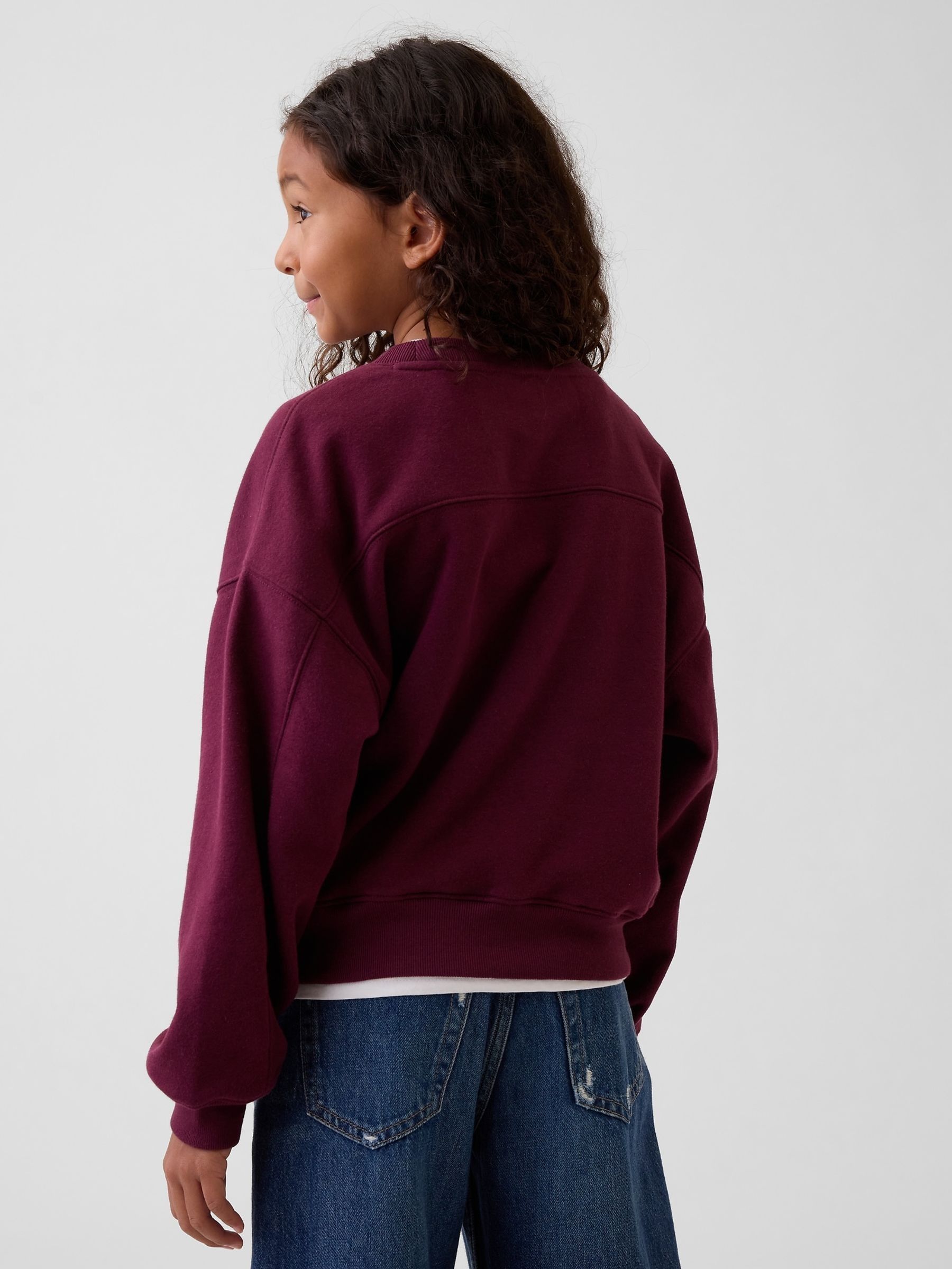 Burgundy Cat Vintage Soft Wedge Sweatshirt - Image 2 of 5