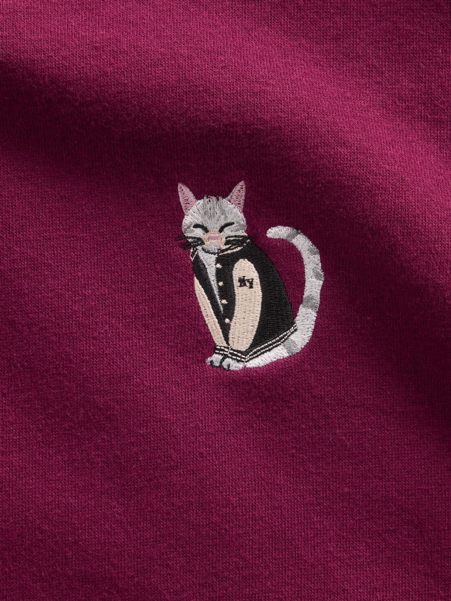 Burgundy Cat Vintage Soft Wedge Sweatshirt - Image 5 of 5