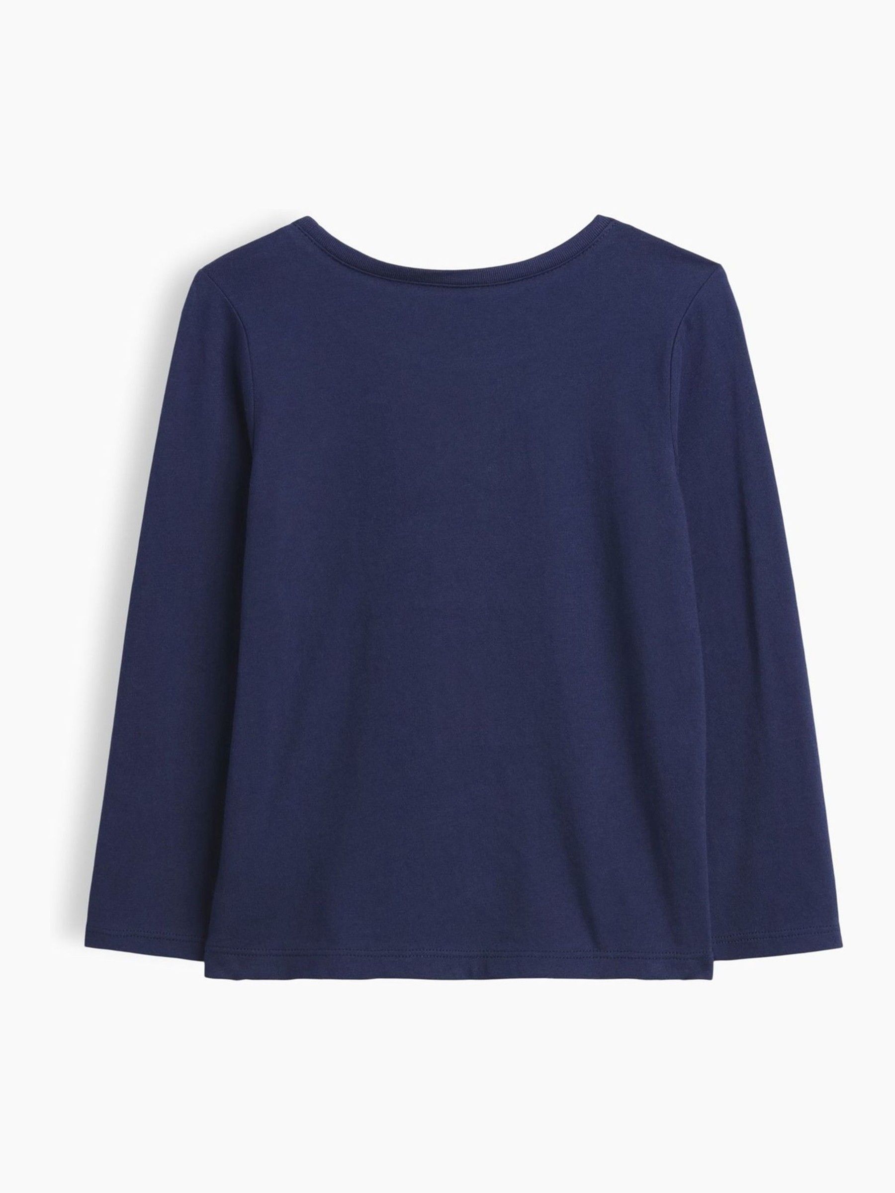 Navy Art Graphic Long Sleeve T-Shirt - Image 2 of 3