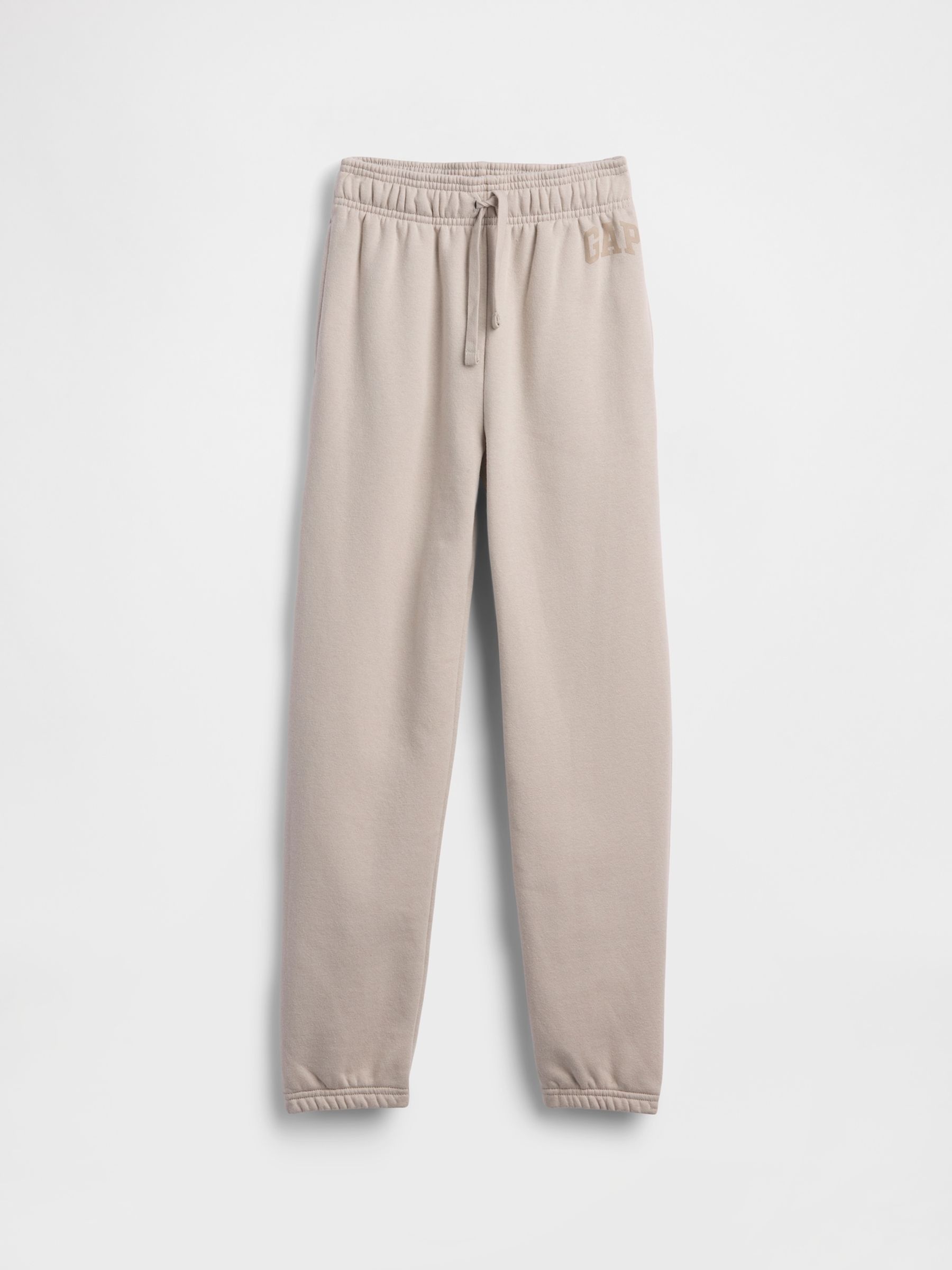 Beige Relaxed Logo Joggers - Image 1 of 3