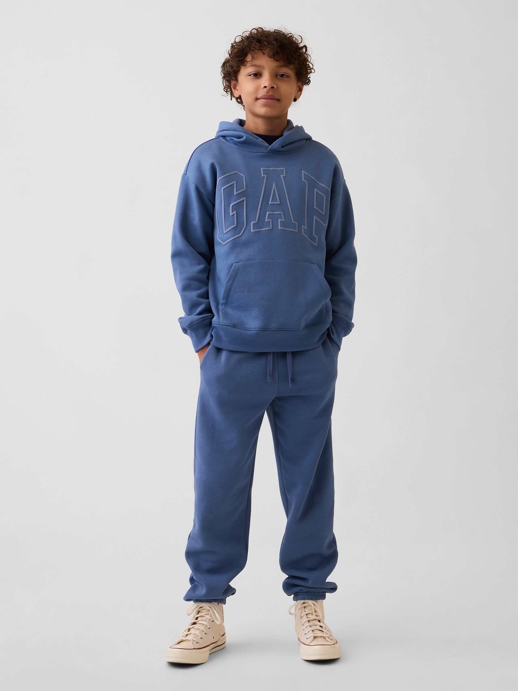 Blue Relaxed Logo Hoodie - Image 3 of 5