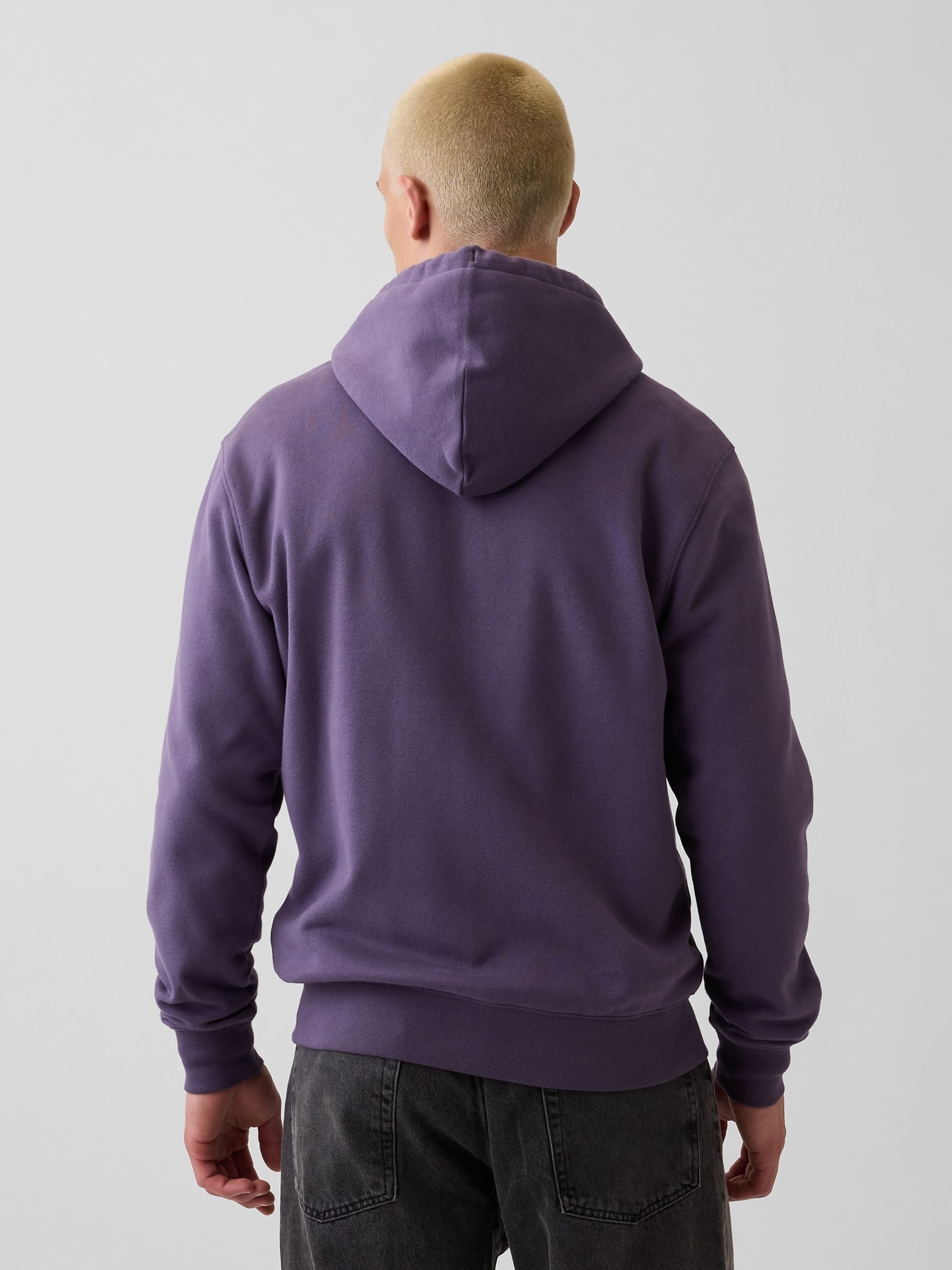 Purple Vintage Soft Arch Logo Zip Hoodie - Image 2 of 4