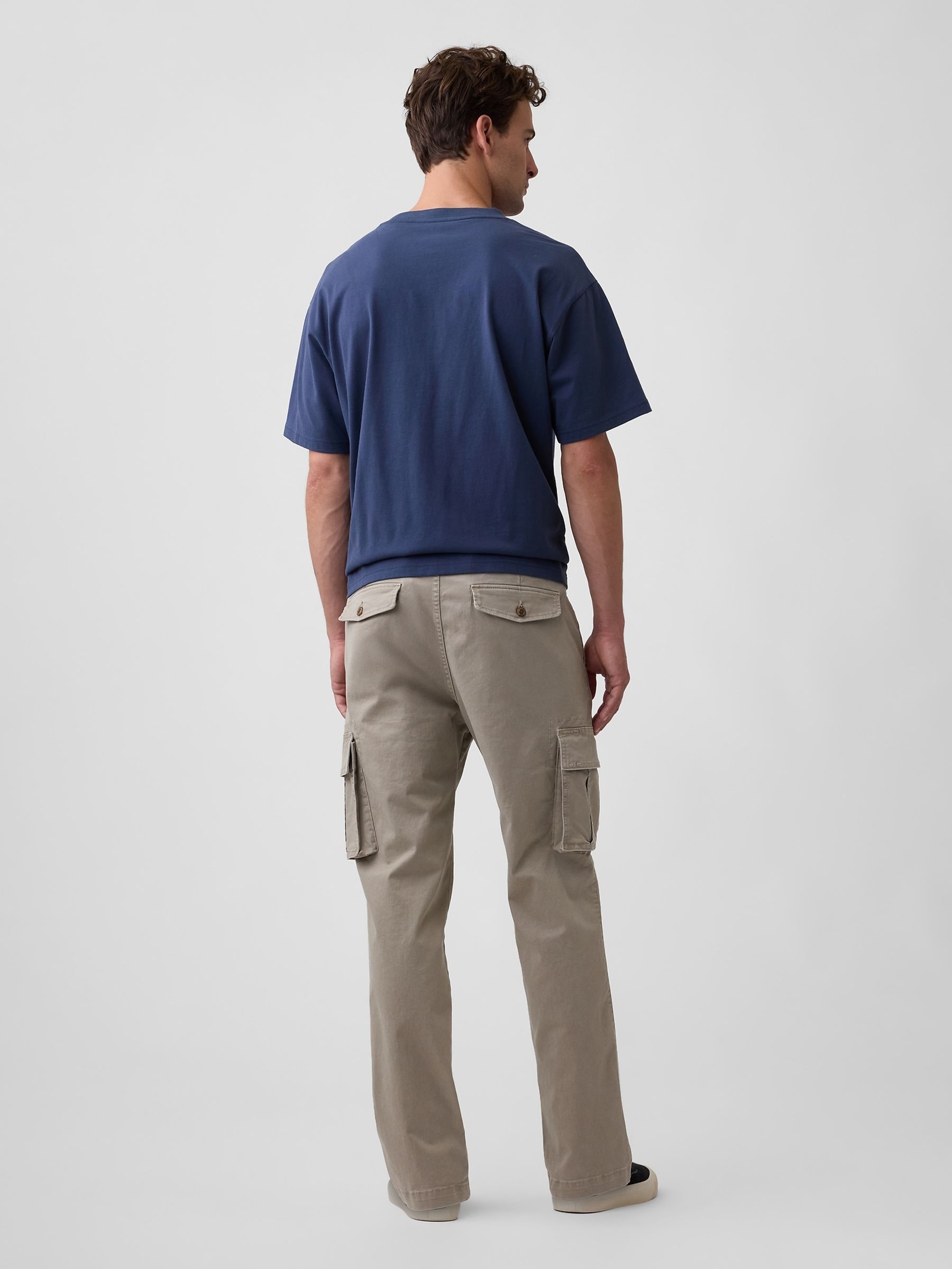 Grey Essential Straight Cargo Trousers - Image 2 of 6