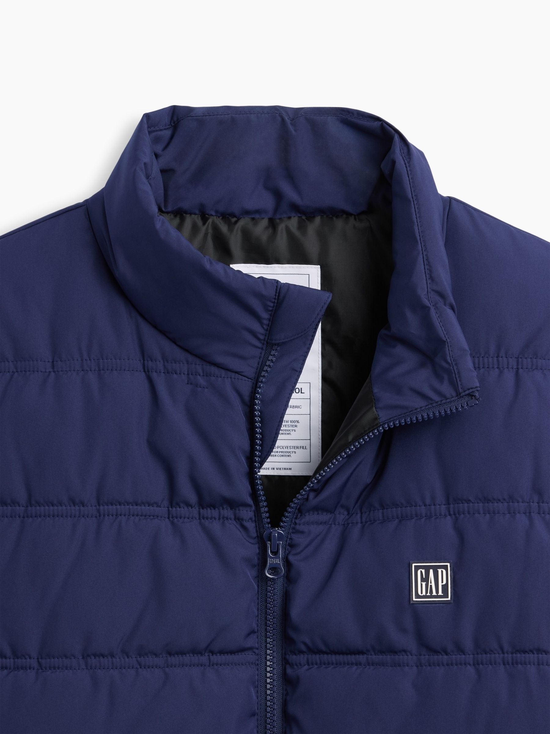 Navy Relaxed Puffer Jacket - Image 4 of 4