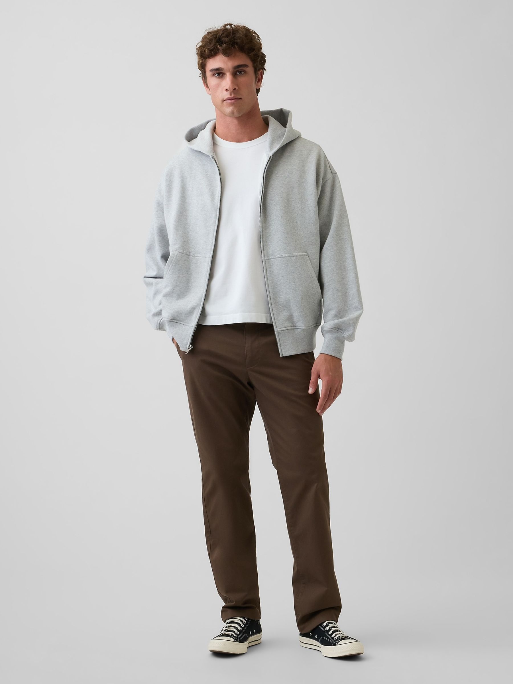 Brown Modern Straight Chinos - Image 4 of 6