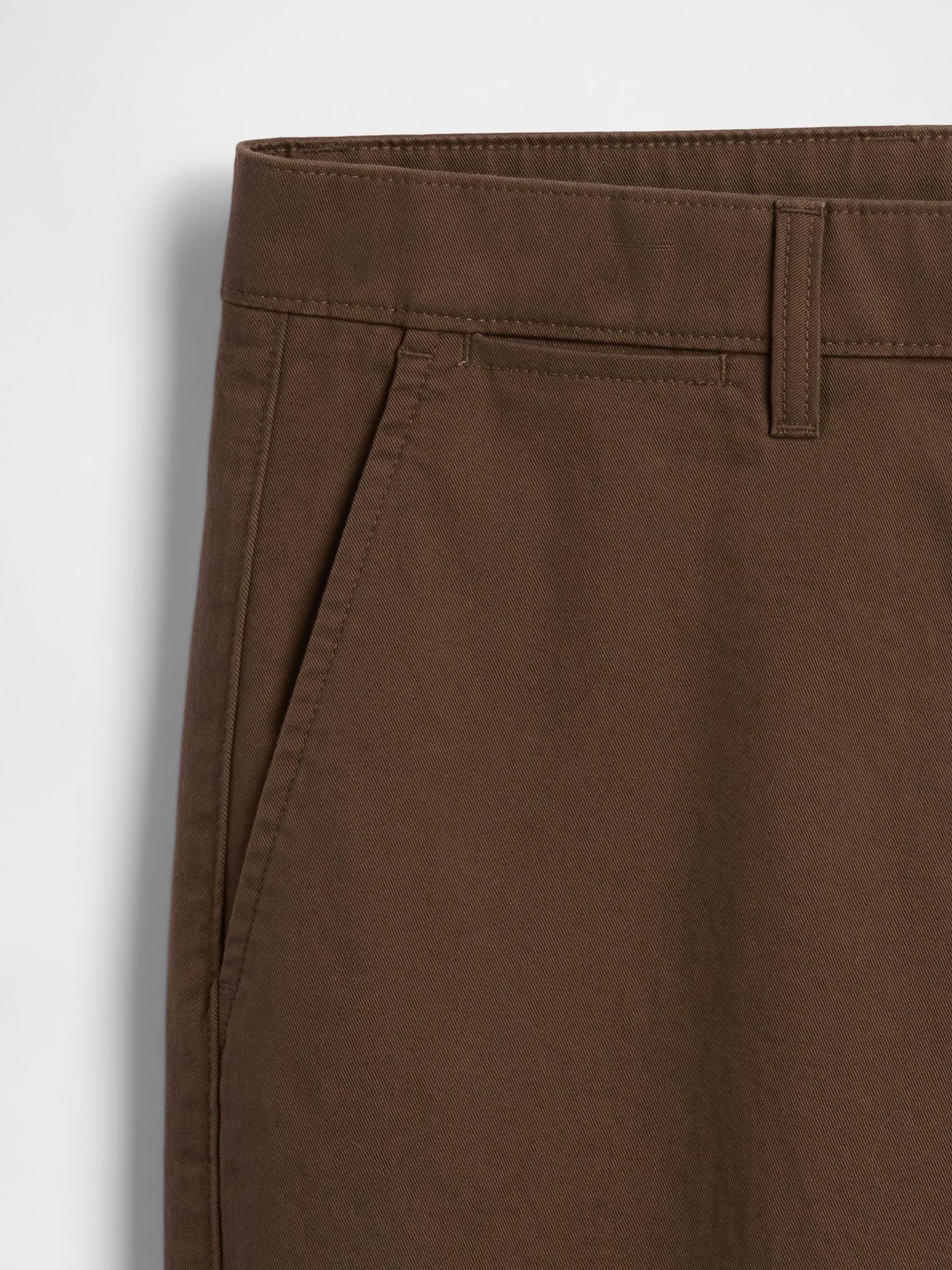 Brown Modern Straight Chinos - Image 6 of 6
