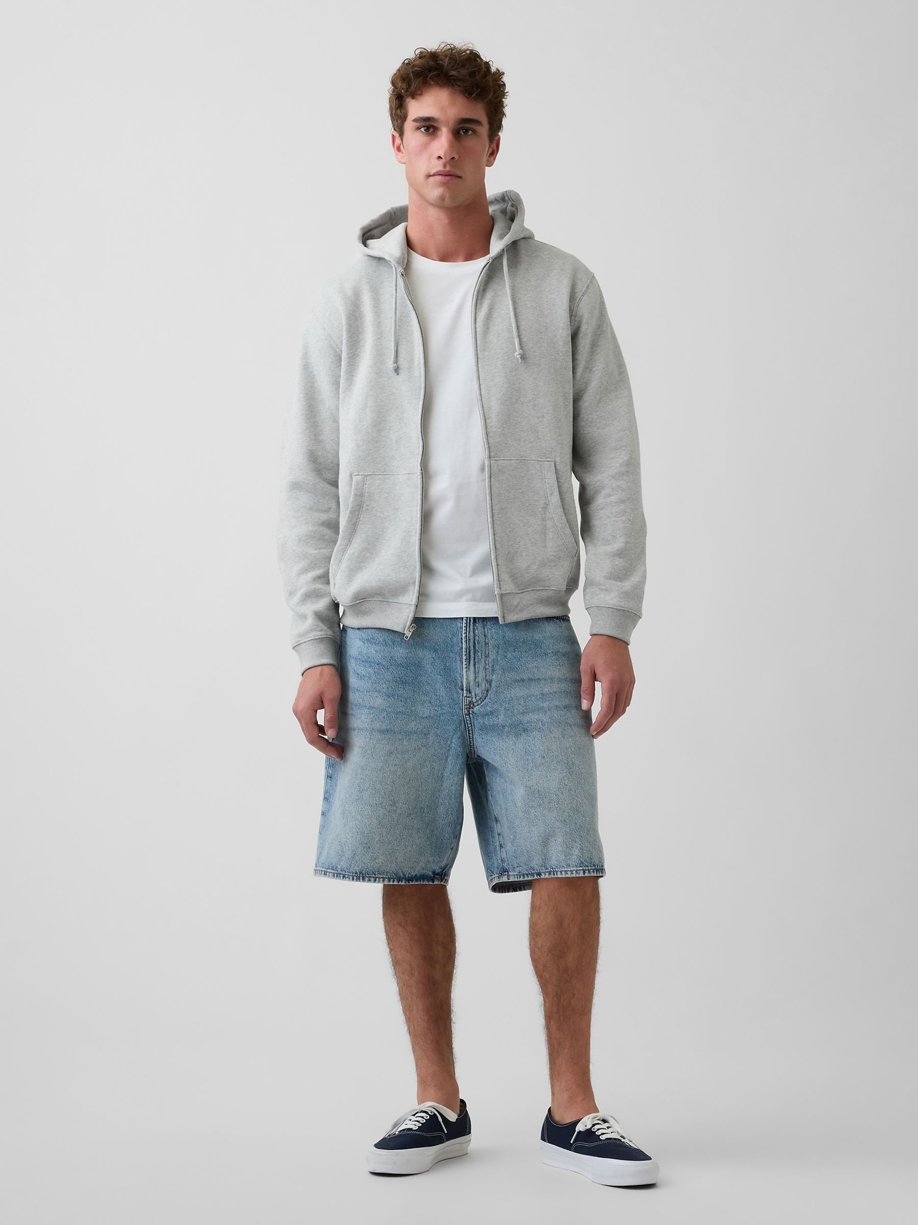 Grey VintageSoft Relaxed Zip Hoodie - Image 3 of 4