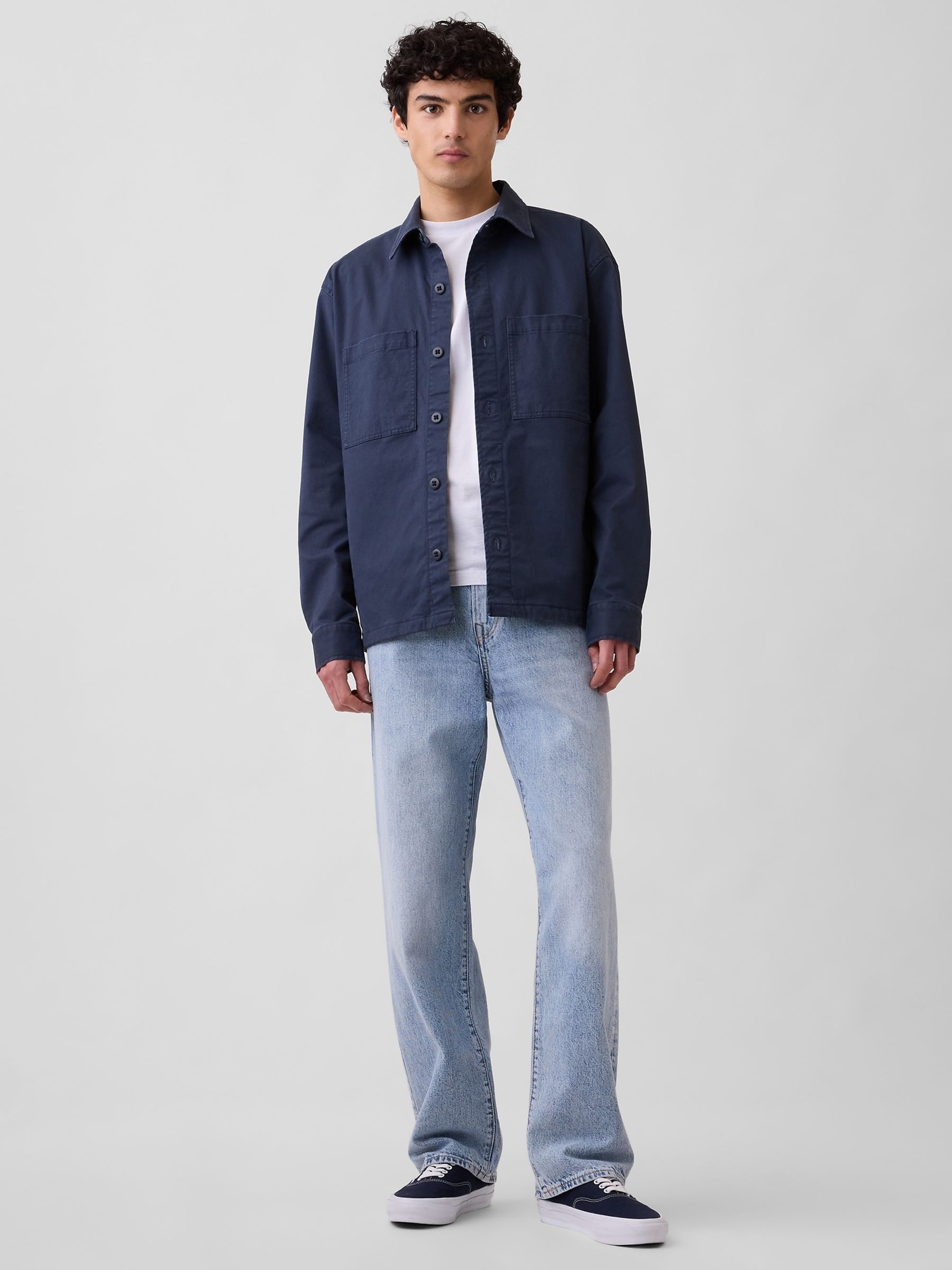 Light Wash Relaxed Straight Jeans - Image 3 of 6
