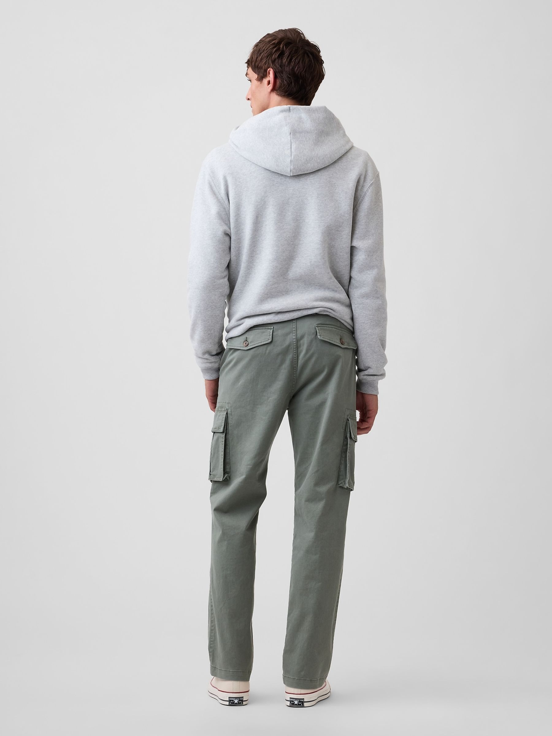 Green Essential Straight Cargo Trousers - Image 2 of 6