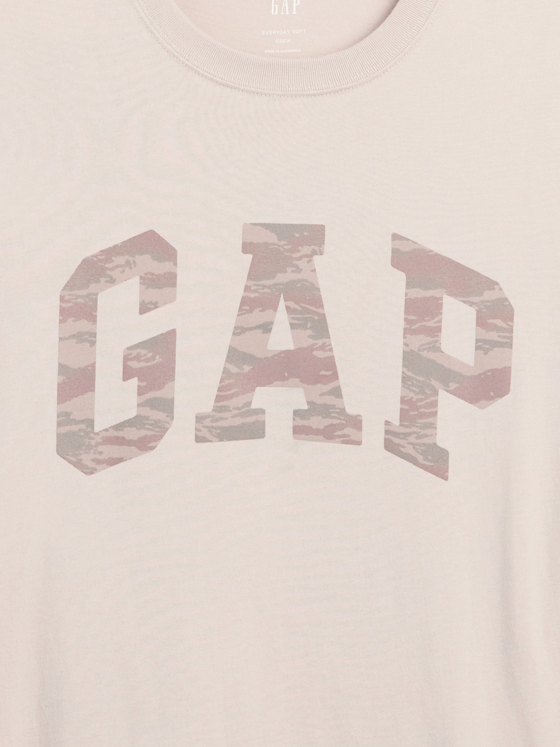 Cream Camo Everyday Soft Logo T-Shirt - Image 5 of 5